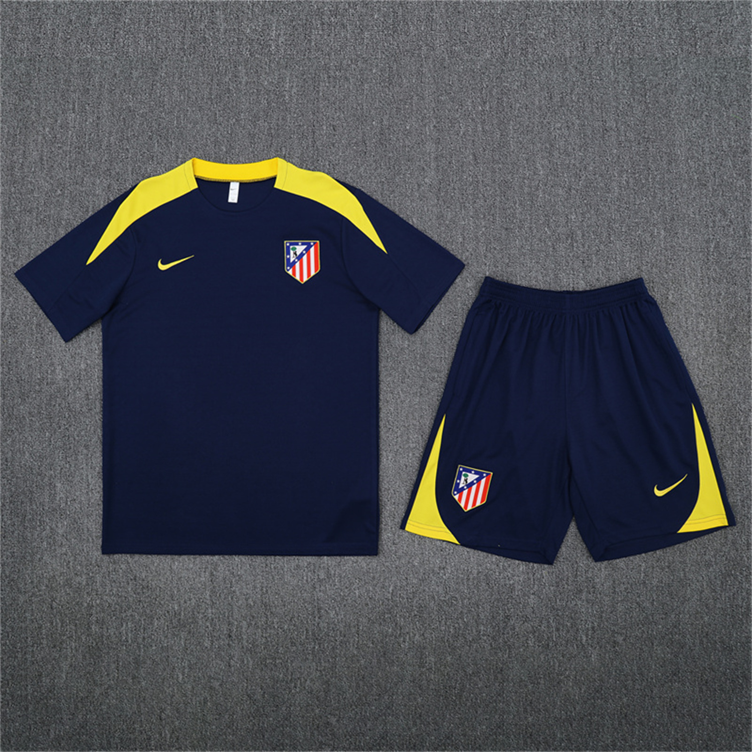 AlphaJersey-Atletico Madrid 25-26 Kids Short-Sleeve Training Set - Royal Blue