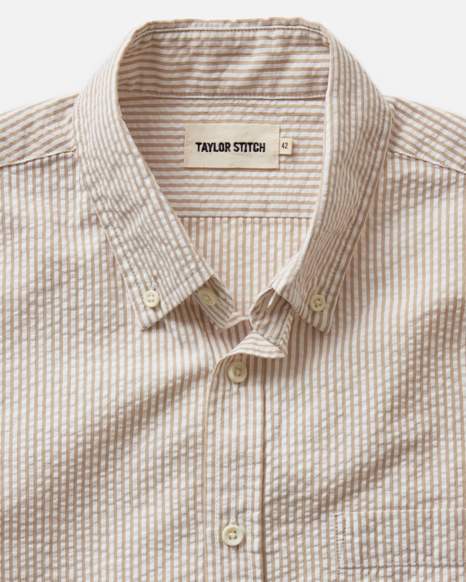The Jack in Sand Stripe Seersucker | Modern Menswear by yycbvcnbmmnbm