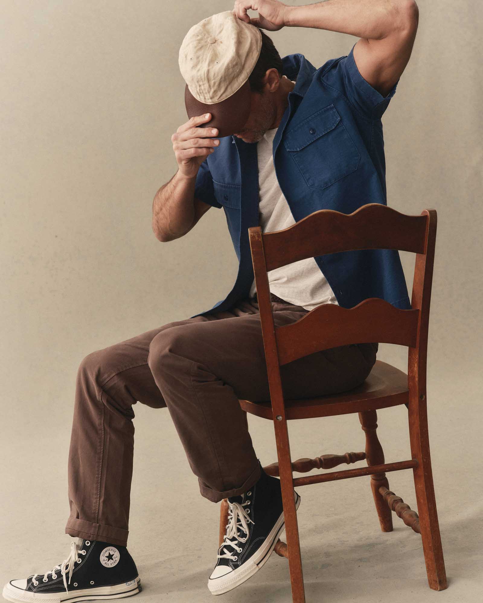 The Short Sleeve Mechanic Shirt in Atlantic Ripstop | Modern Menswear by yycbvcnbmmnbm