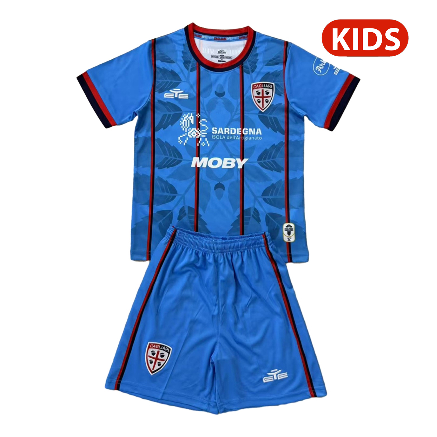 AlphaJersey-Cagliari Calcio 25-26 Third Kids Kit