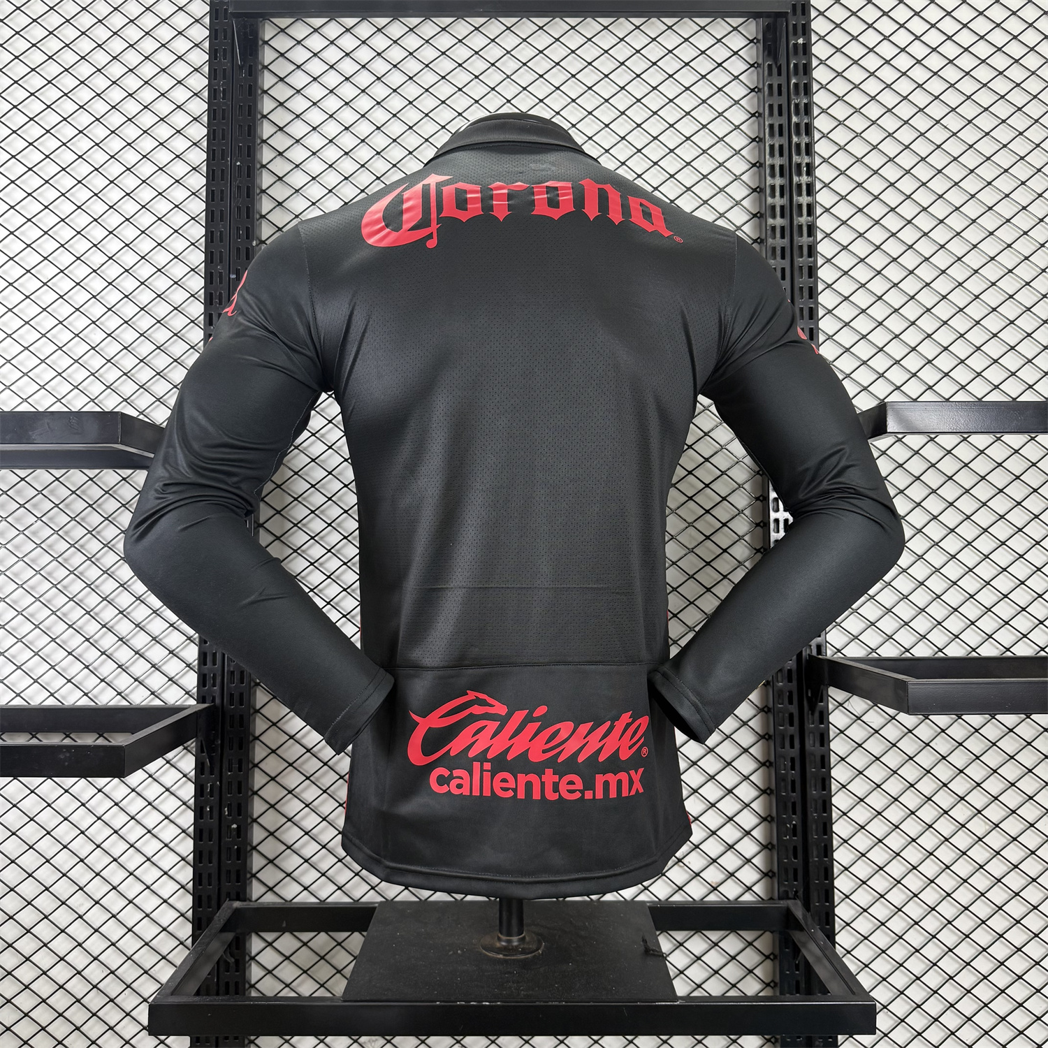 AlphaJersey-Toluca 25-26 Third Black Long Sleeves Jersey - Player Version