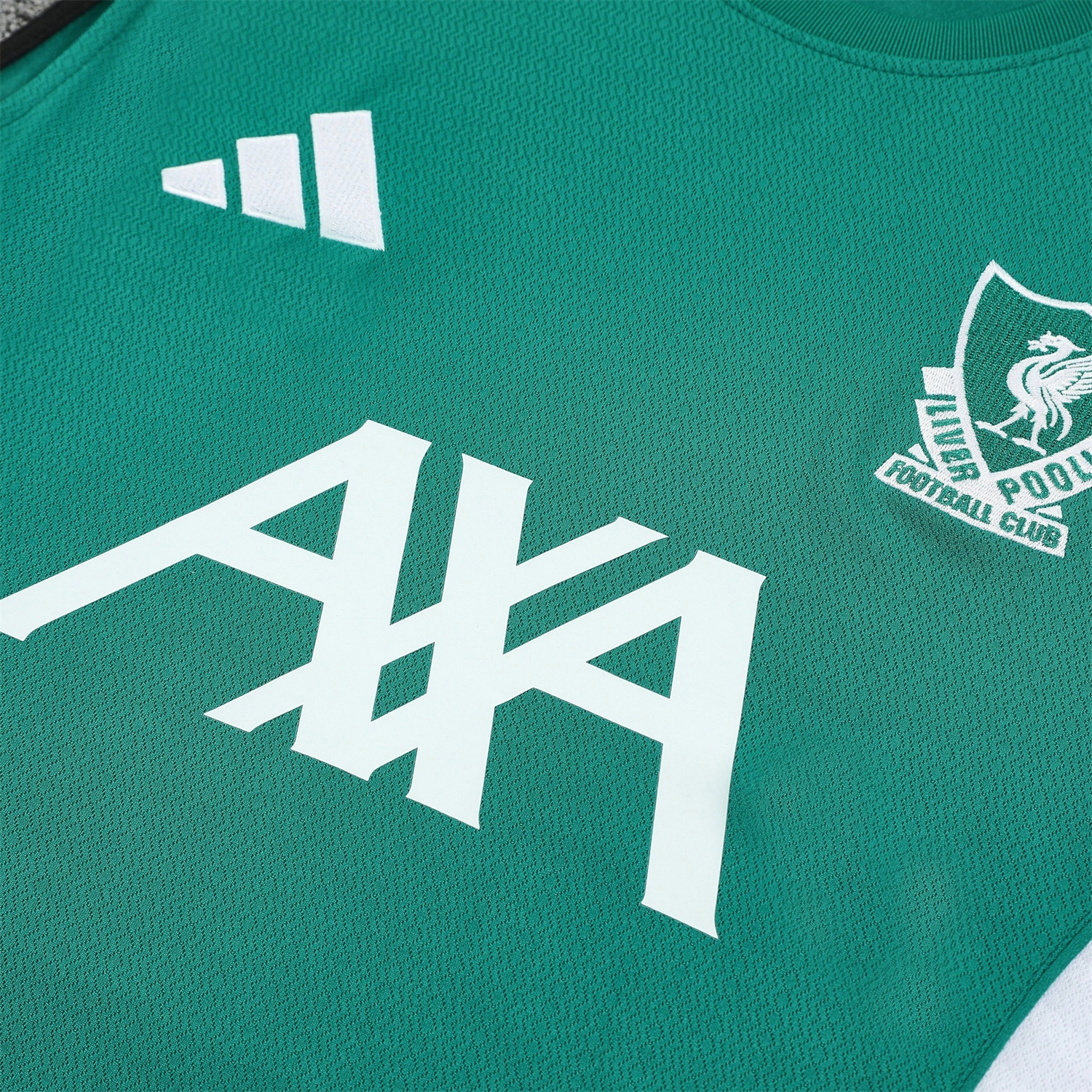 AlphaJersey-Liver.pool 25-26 Vest Training Set - Green Vest & Black Shorts