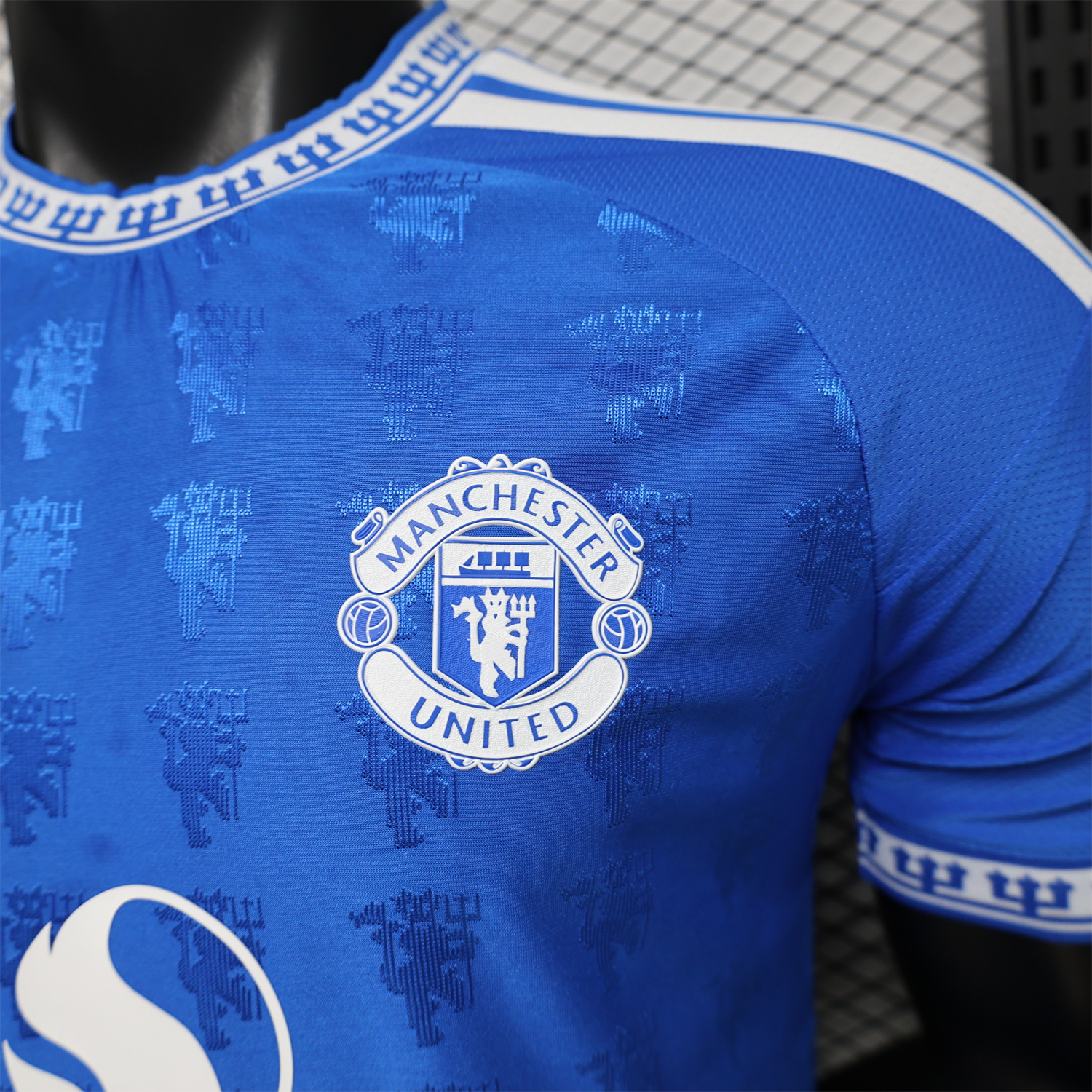AlphaJersey-Manchester United 26-27 Retro Style Blue Jersey - Player Version