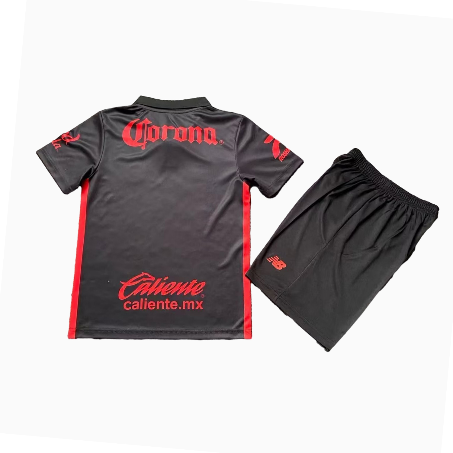 AlphaJersey-Toluca 25-26 Third Black Kids Kit