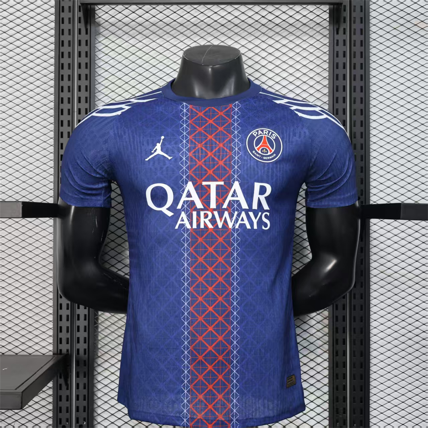 AlphaJersey-Paris Saint-Germain PSG X JD 25-26 Red And Blue Special Edition Jersey - Player Version