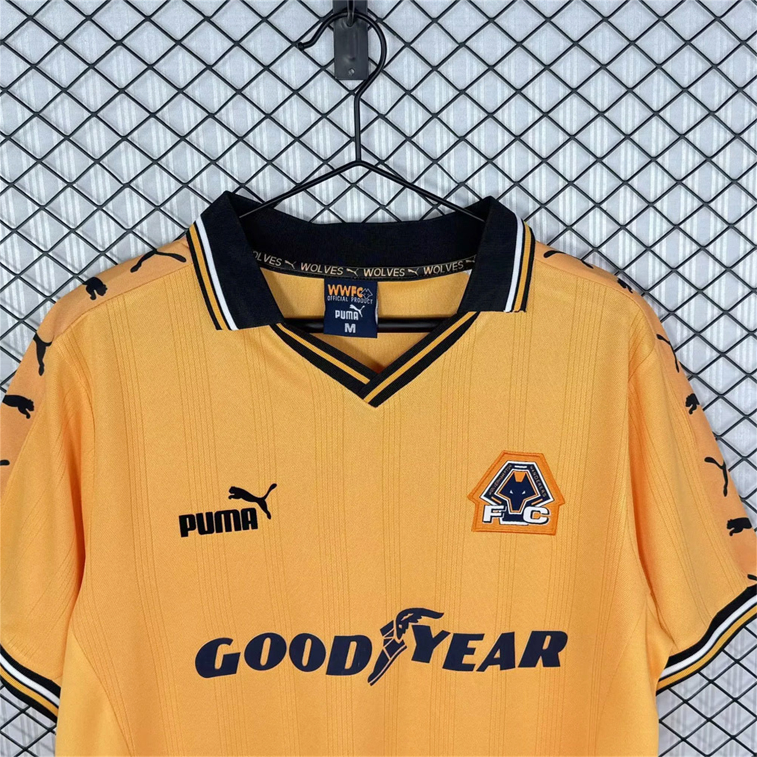 AlphaJersey-Retro Wolverhampton Wanderers Wolves 1998-99 Home Jersey