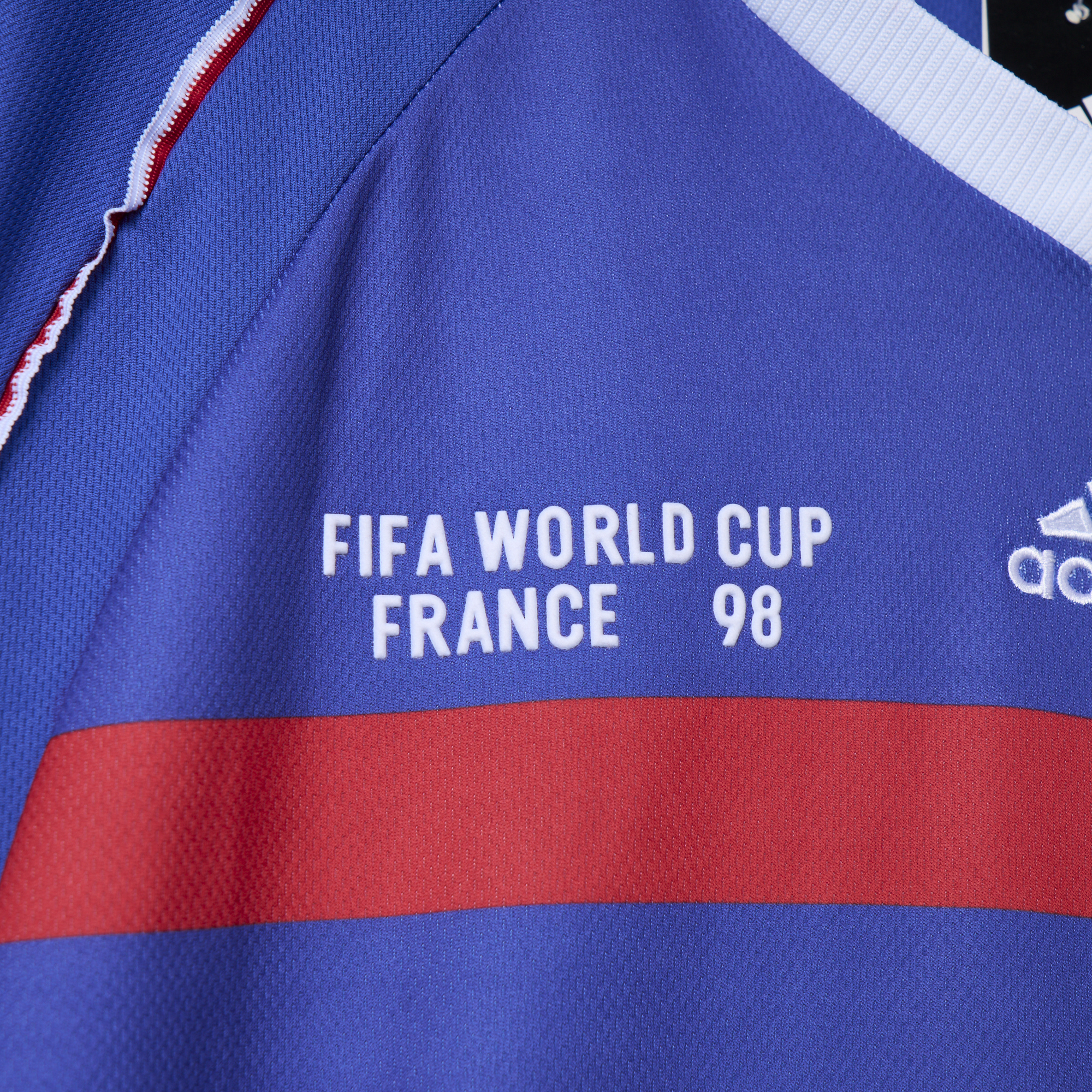 AlphaJersey-Retro France 1998 Home Stadium Jersey (with 1998 World Cup mark on right chest)