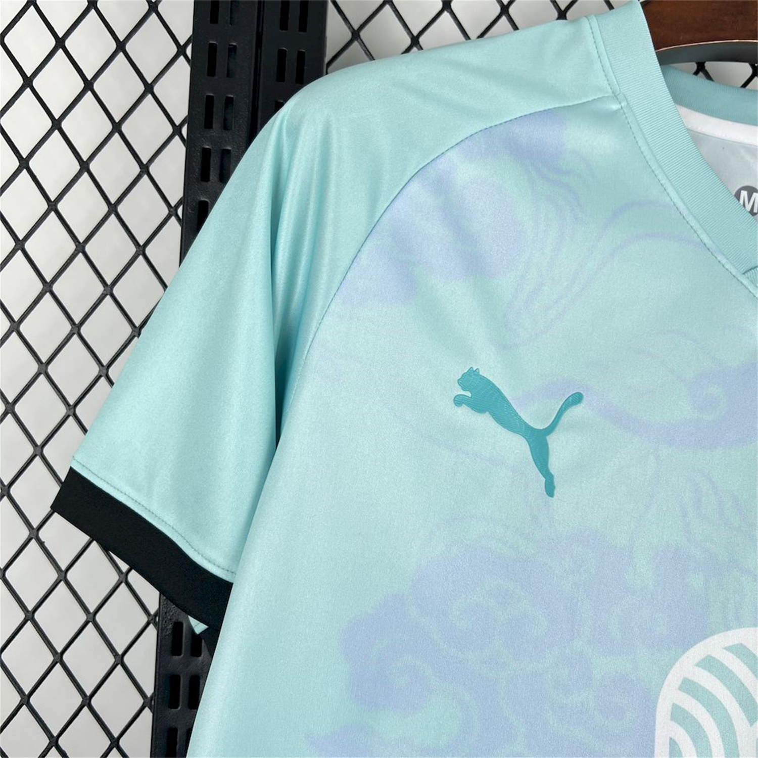 AlphaJersey-Morocco 25-26 Blue Gradient Auspicious Cloud Pattern Special Jersey - Fans Version