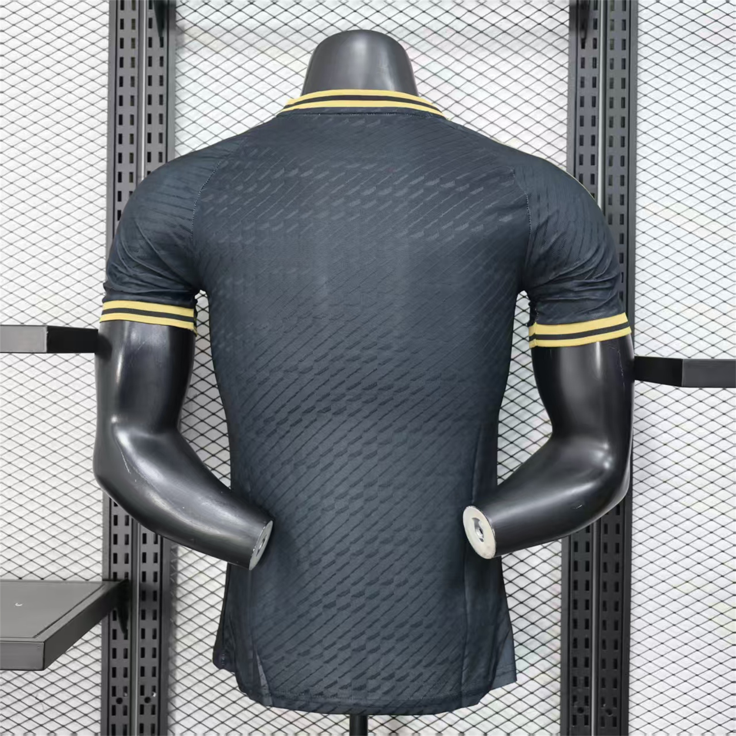 AlphaJersey-Mexico 25-26 Grey Eagle Sketch Black Gold Special Jersey - Player Version
