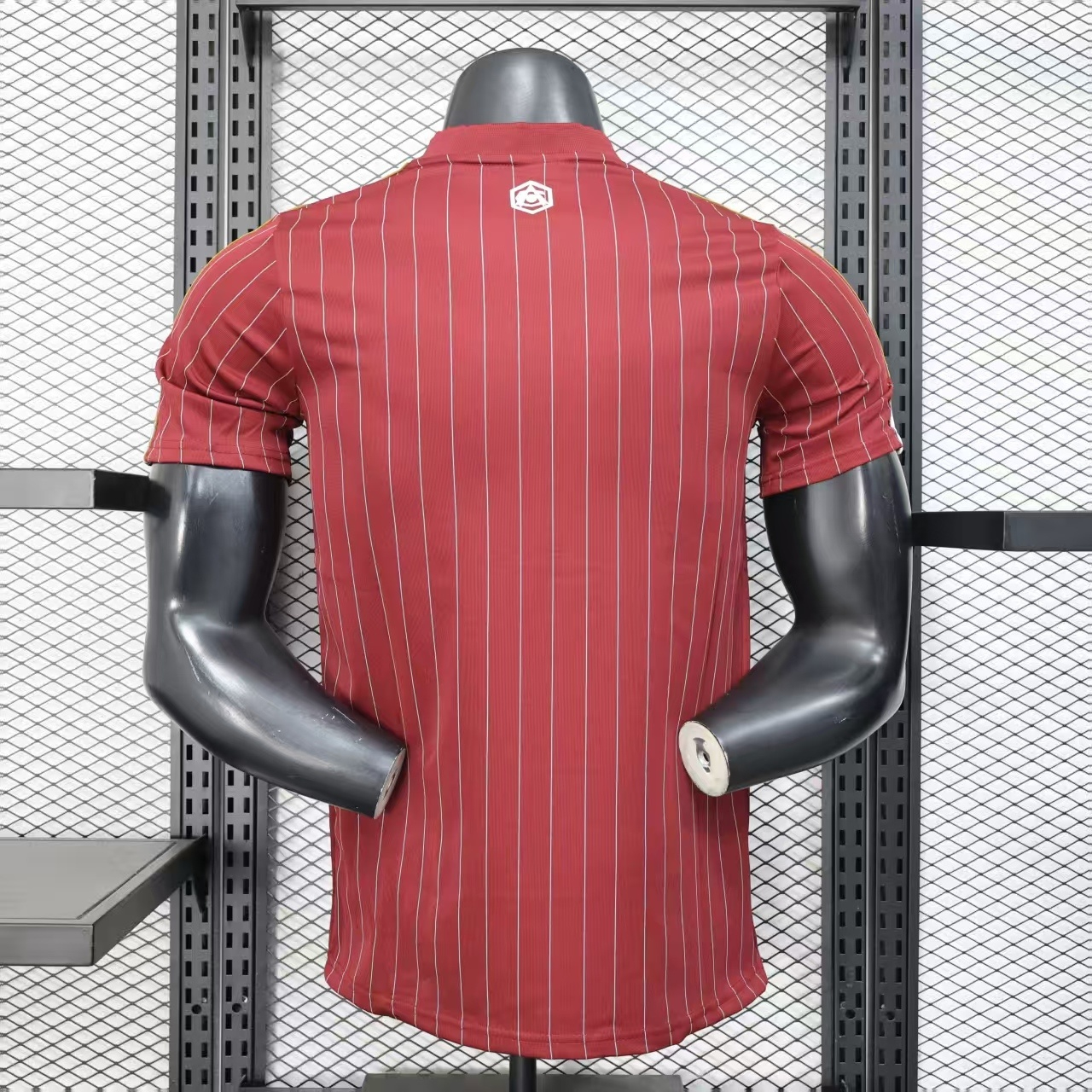 AlphaJersey-Arsenal 25-26 Trefoil White Lines Red Travel Jersey - Player Version