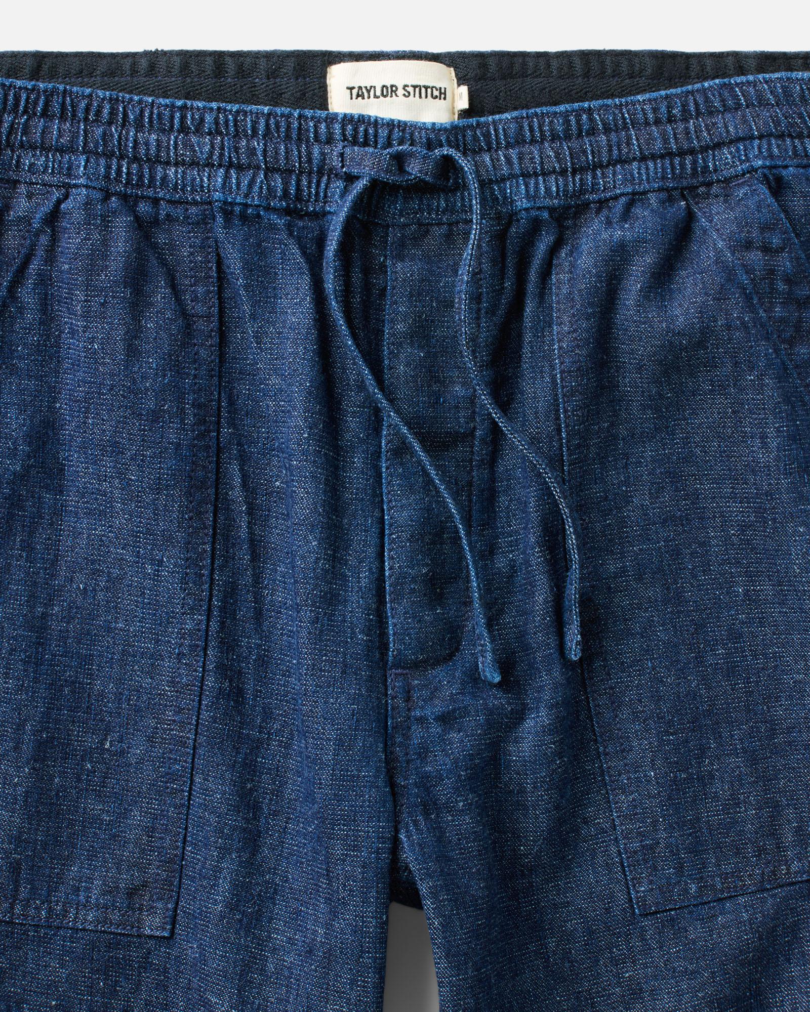 The Breakwater Pant in Rinsed Indigo Hemp Denim | Modern Menswear by yycbvcnbmmnbm