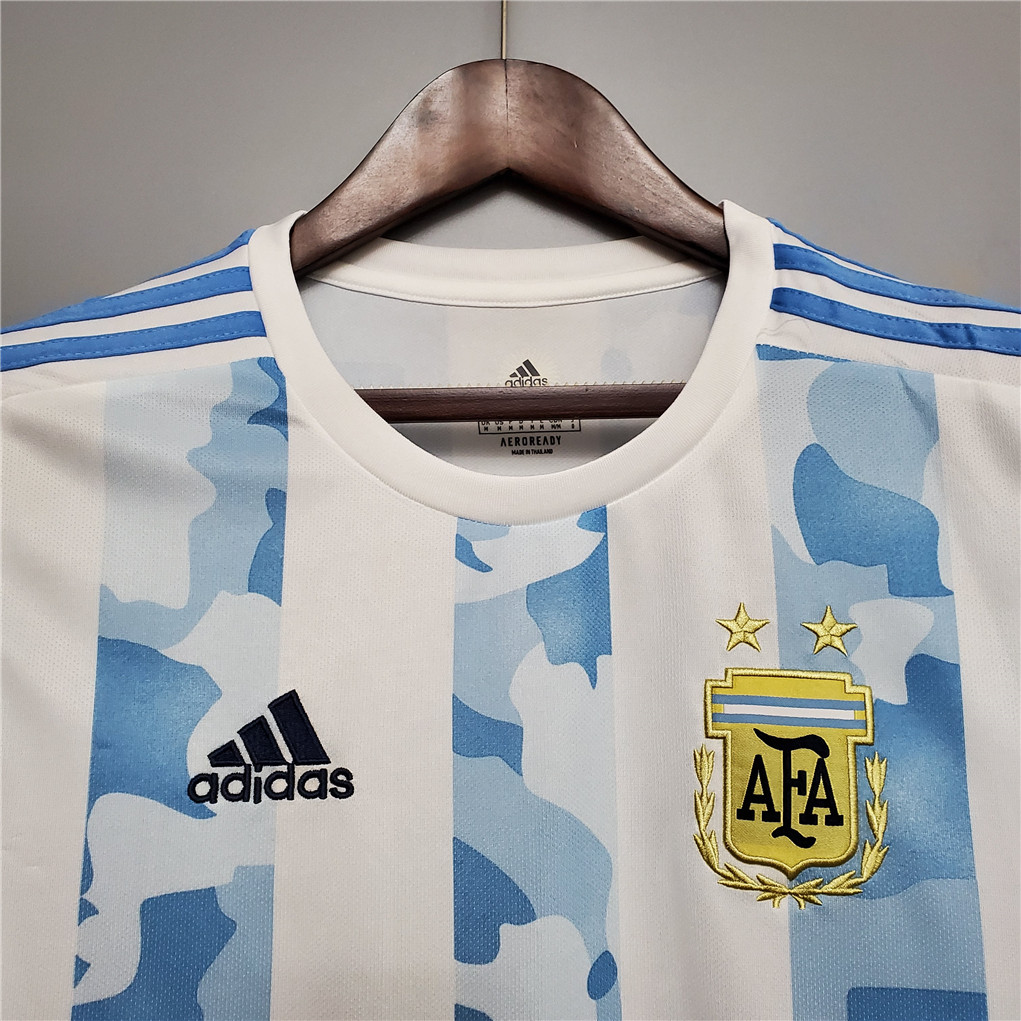 AlphaJersey-Retro Argentina 2021 Home Stadium Jersey
