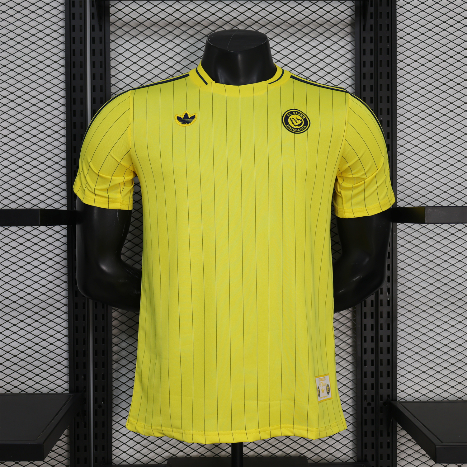 AlphaJersey-Al Nassr Riyadh Victory 25-26 Terrace Icon Retro Casual Style Yellow Jersey - Player Version