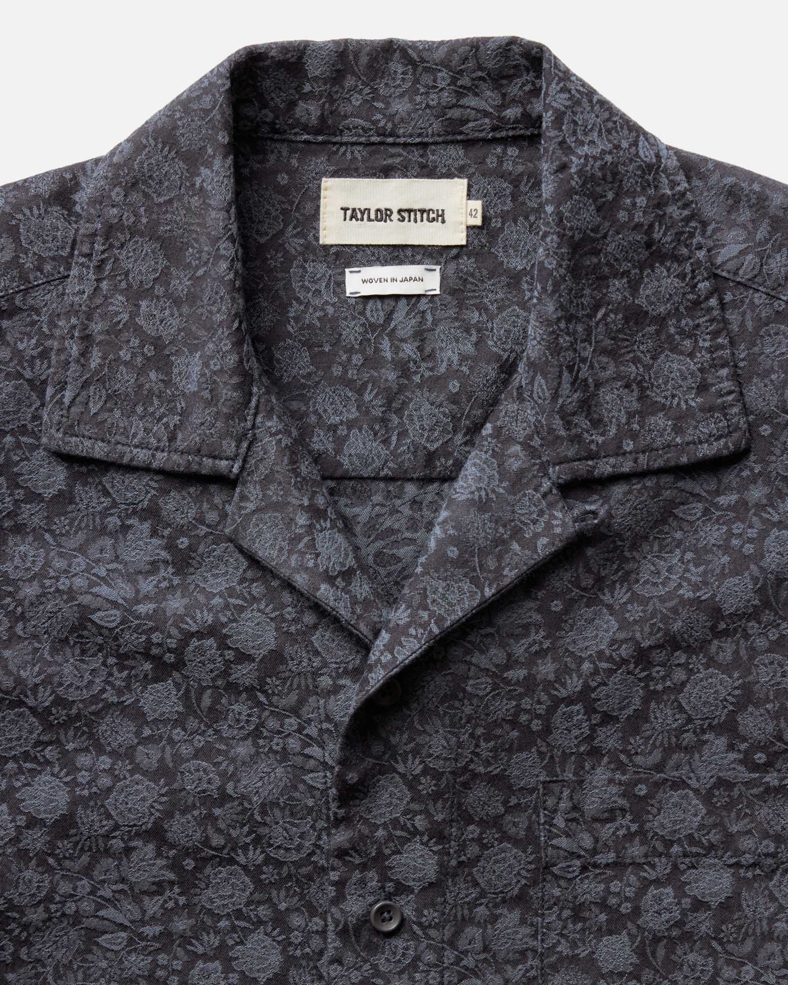 The Hawthorne Shirt in Japanese Night Bloom Jacquard | Modern Menswear by yycbvcnbmmnbm