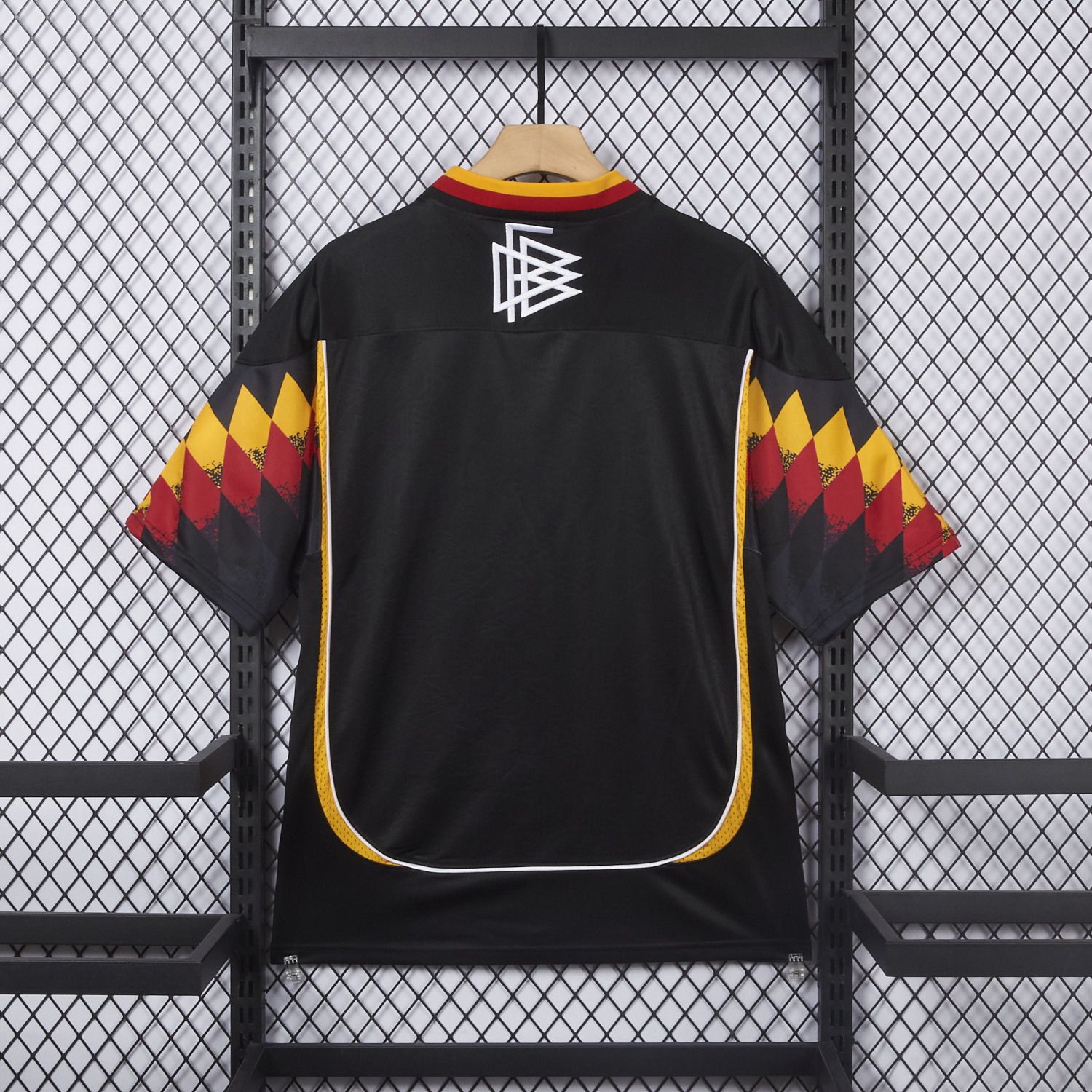 AlphaJersey-Germany 2026 Retro Style Black Jersey - Fans Version