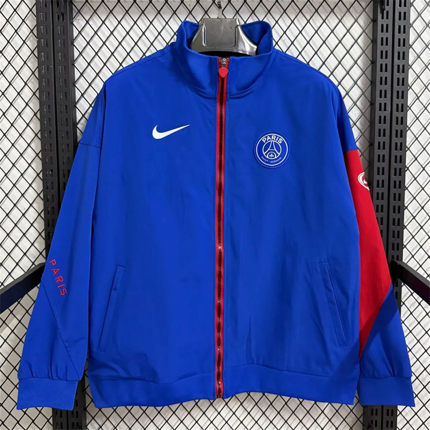 AlphaJersey-Paris Saint-Germain PSG 25-26 Windbreaker Jacket - Blue