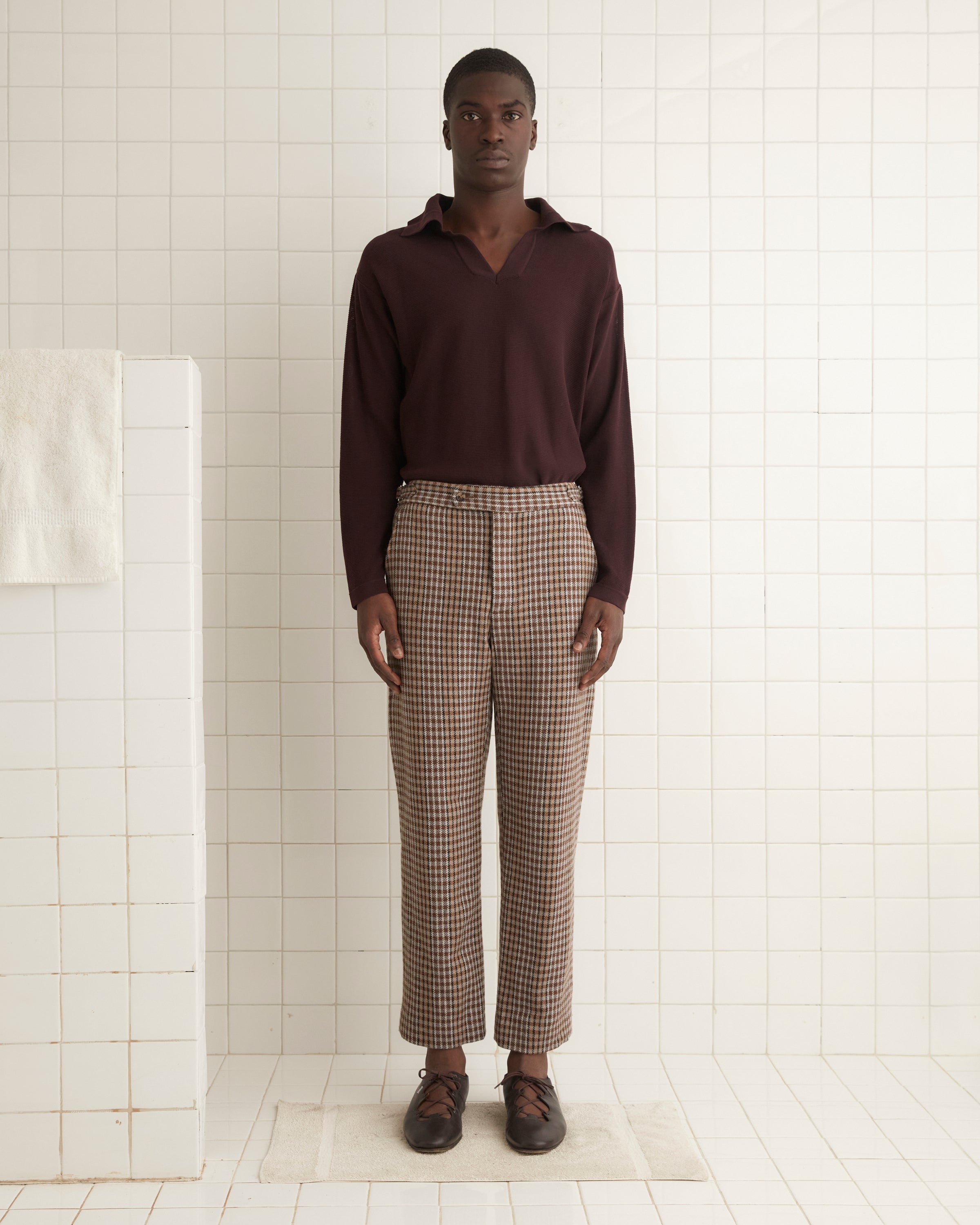 Marston Check Trousers | Modern Menswear by yycbvcnbmmnbm