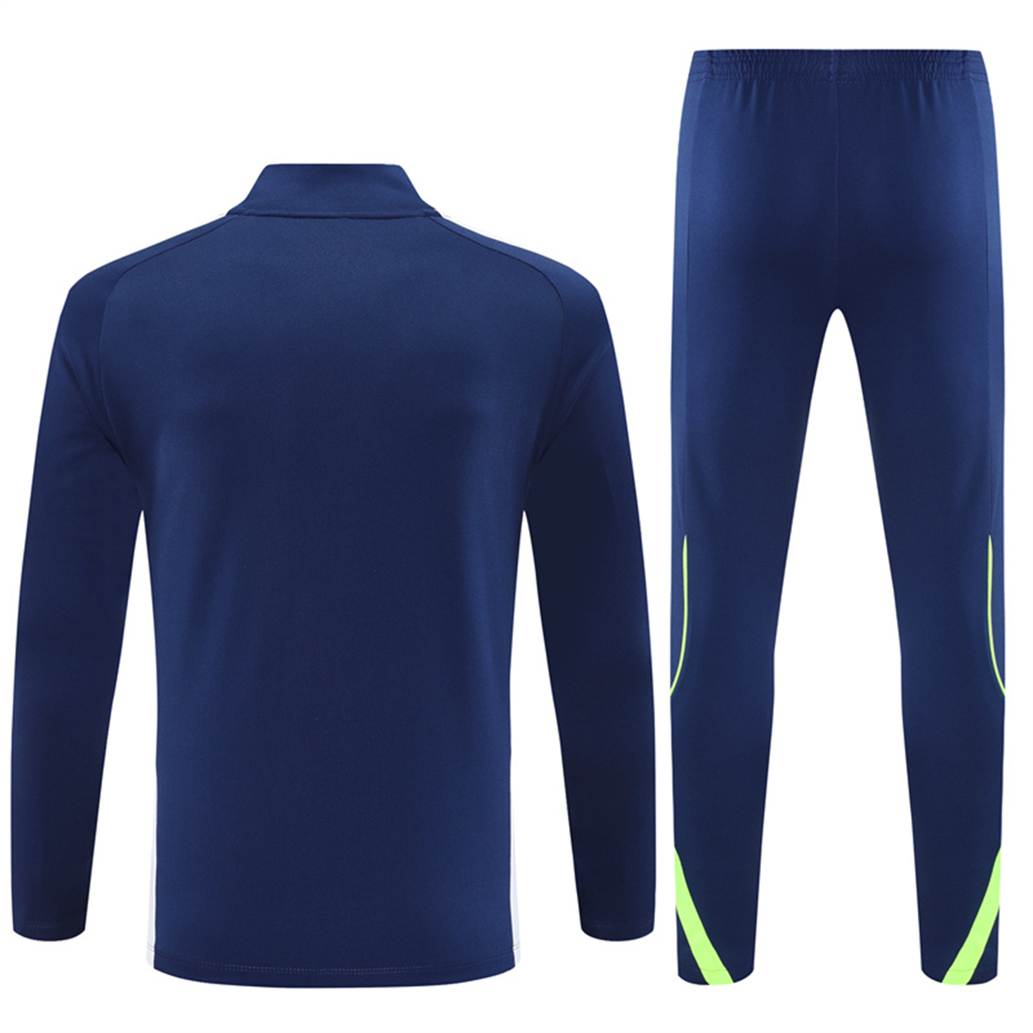 AlphaJersey-Real Madrid 25-26 Kids Long Sleeve Training Set - Throwback Royal Blue Top and Pants