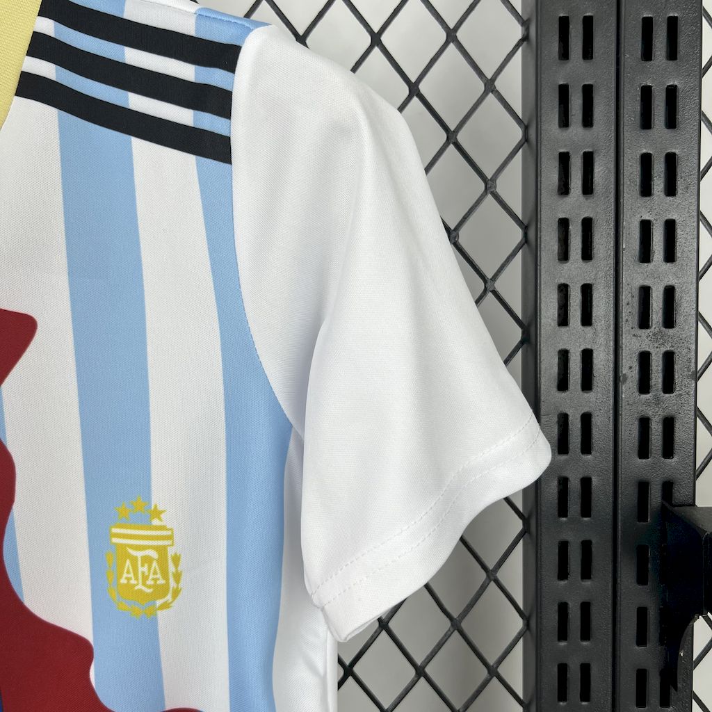 AlphaJersey-Messi Career Commemorative Kids Kit with Messi #10 - Barcelona Argentina Paris Saint-Germain PSG INT M.A.M