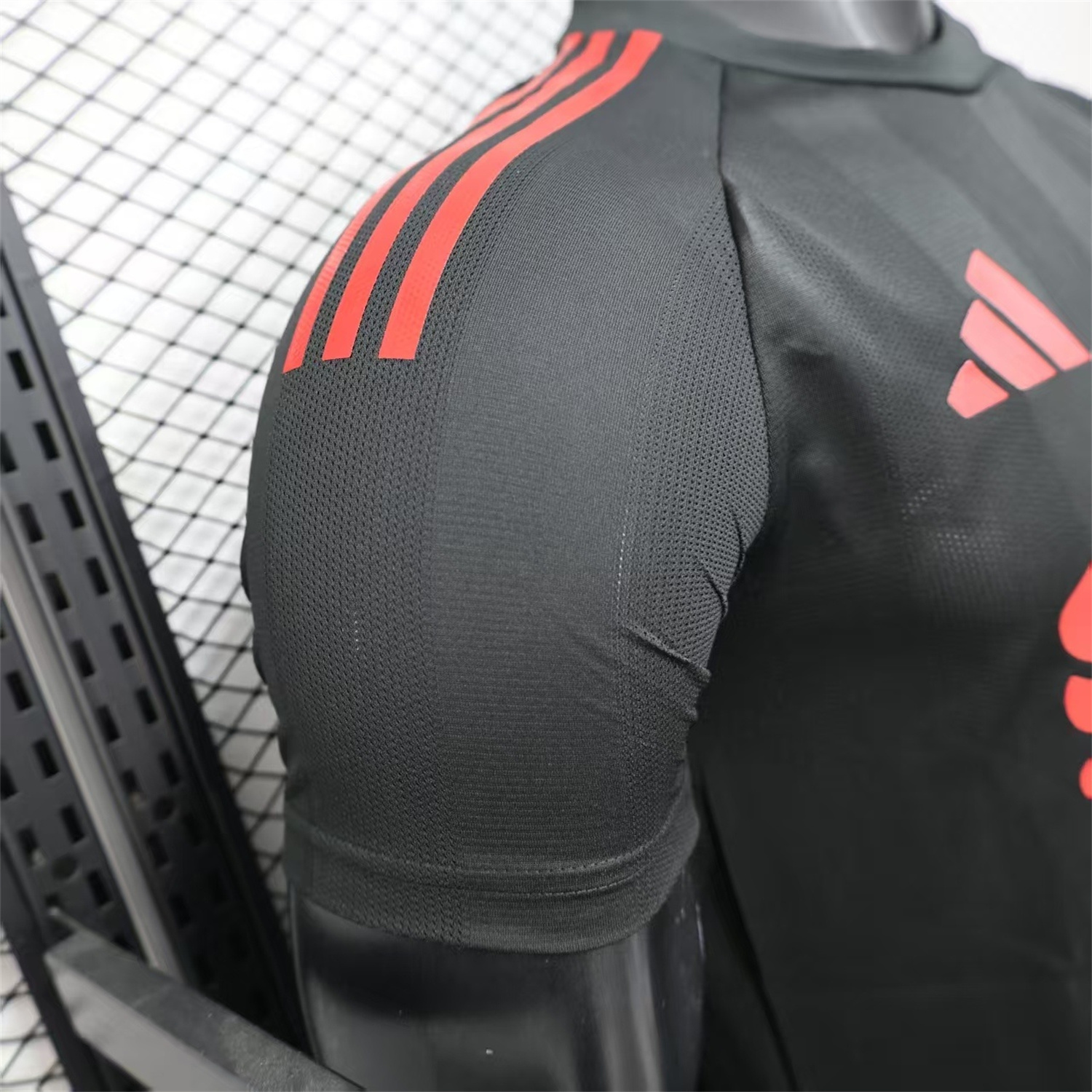 AlphaJersey-Liver.pool 25-26 Black Special Whit Red Sponsor Jersey - Player Version