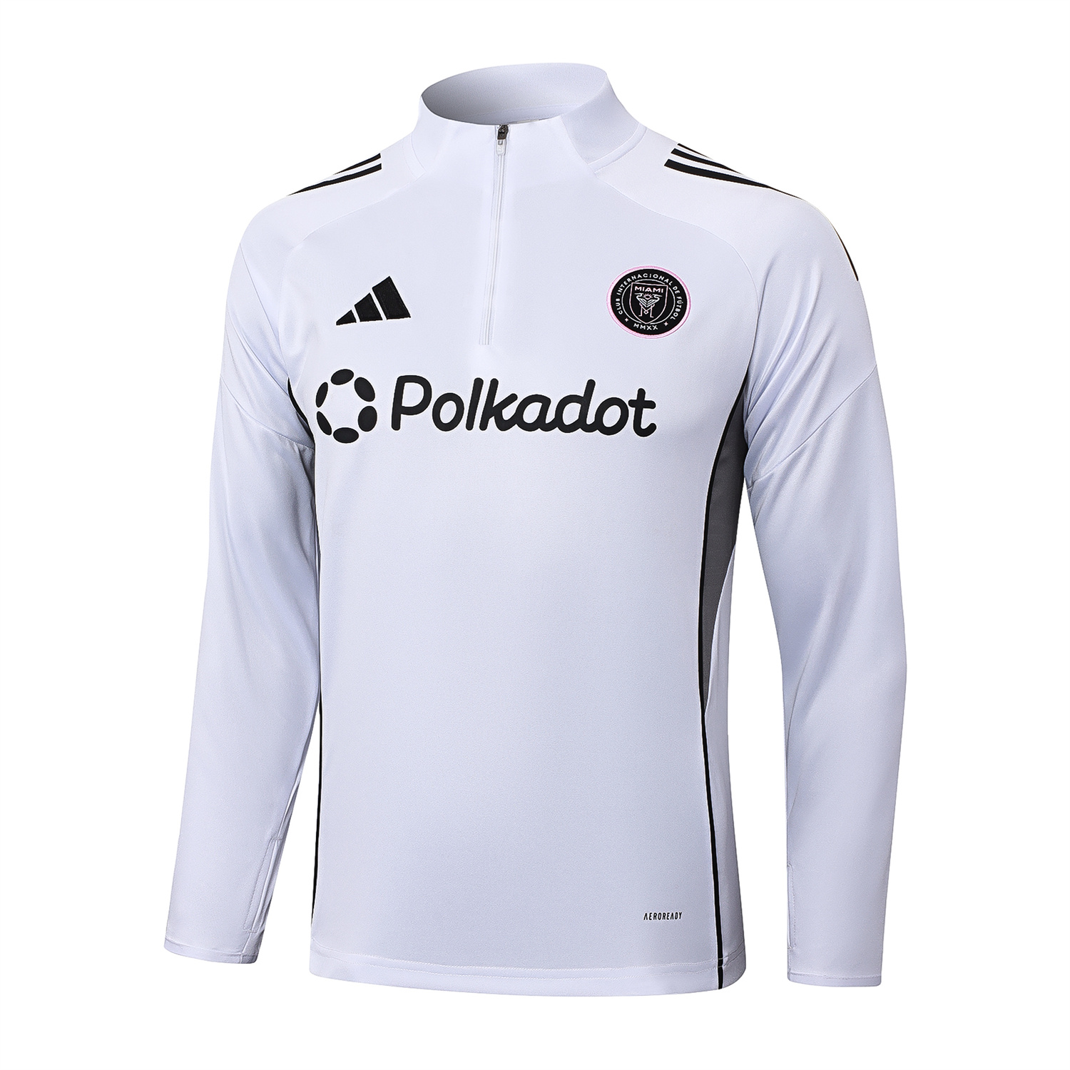 AlphaJersey-INT M.A.M 25-26 Long Sleeves Training Set - White Top & Black Pants