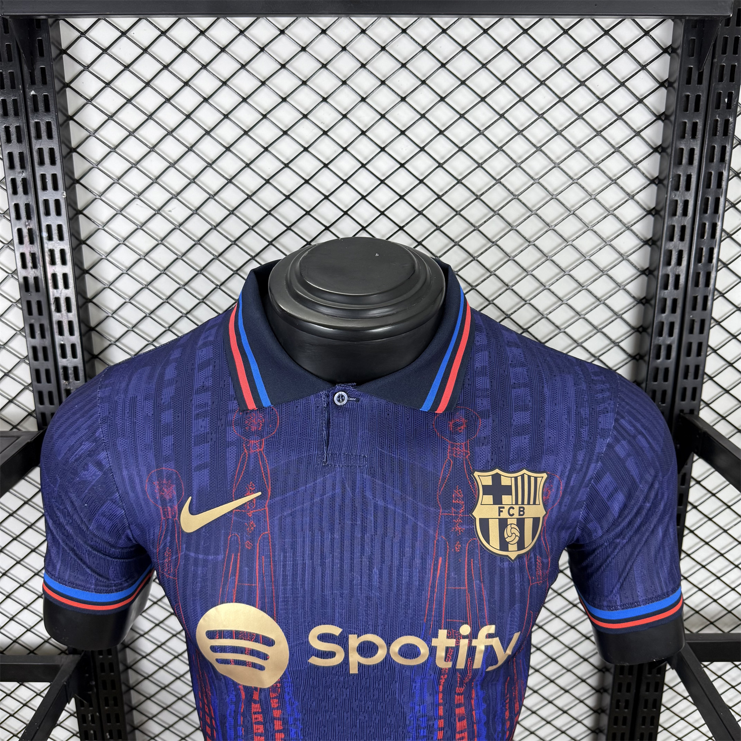 AlphaJersey-Barcelona 25-26 Sagrada Família Blue Special Edition Jersey - Player Version