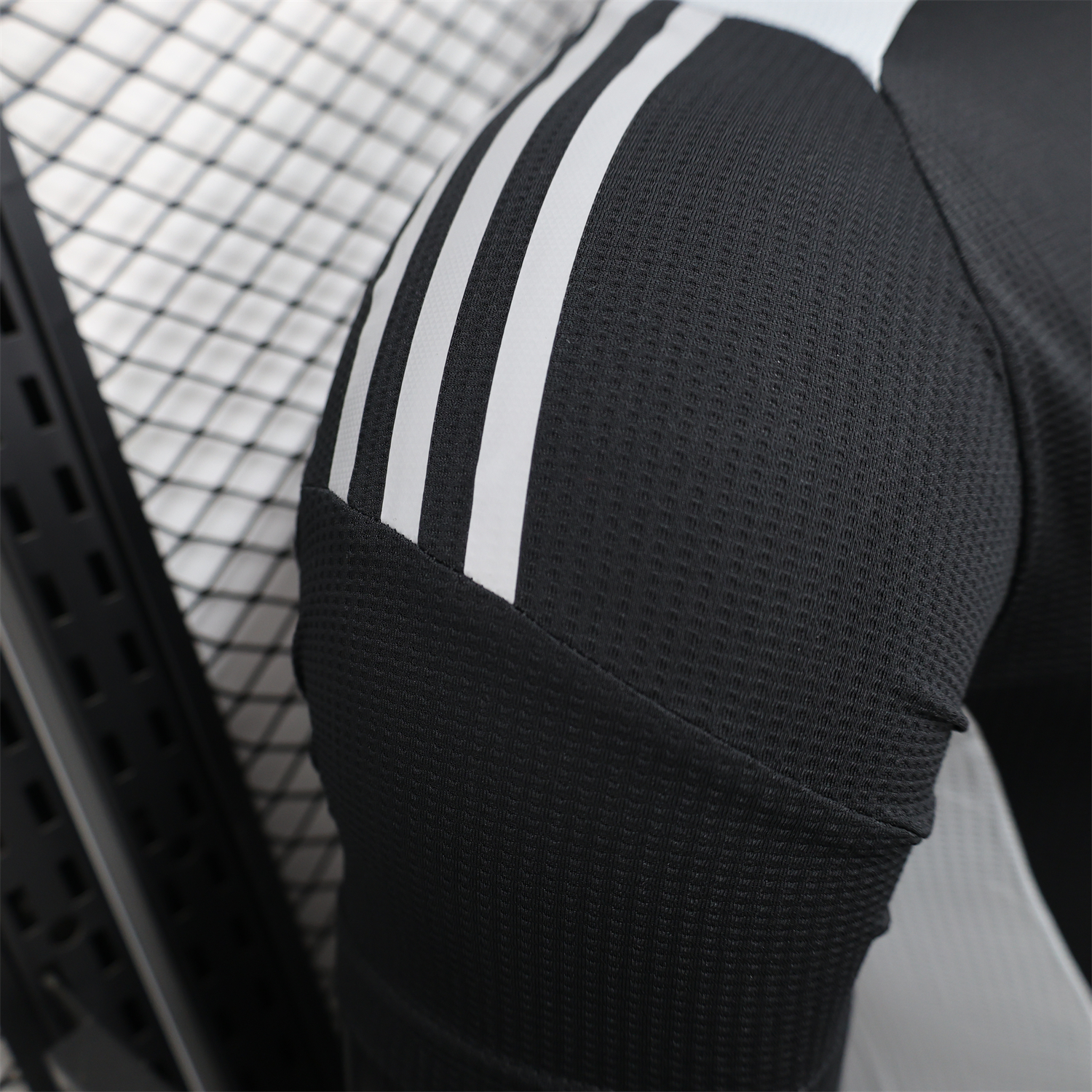 AlphaJersey-Algeria 25-26 Pure Black with White Chest Text Jersey - Player Version