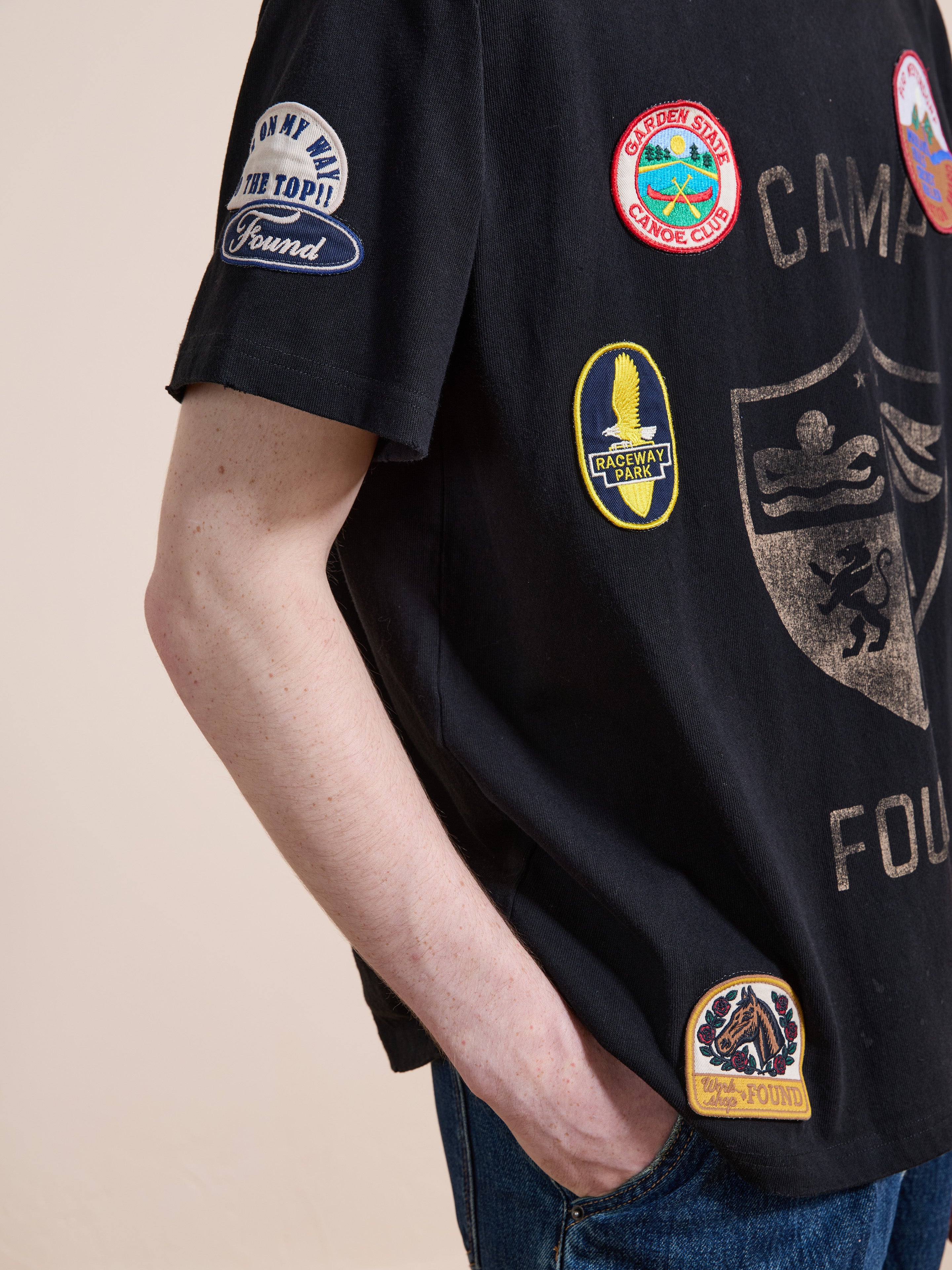 Patchwork Camp Tee | Modern Menswear by yycbvcnbmmnbm