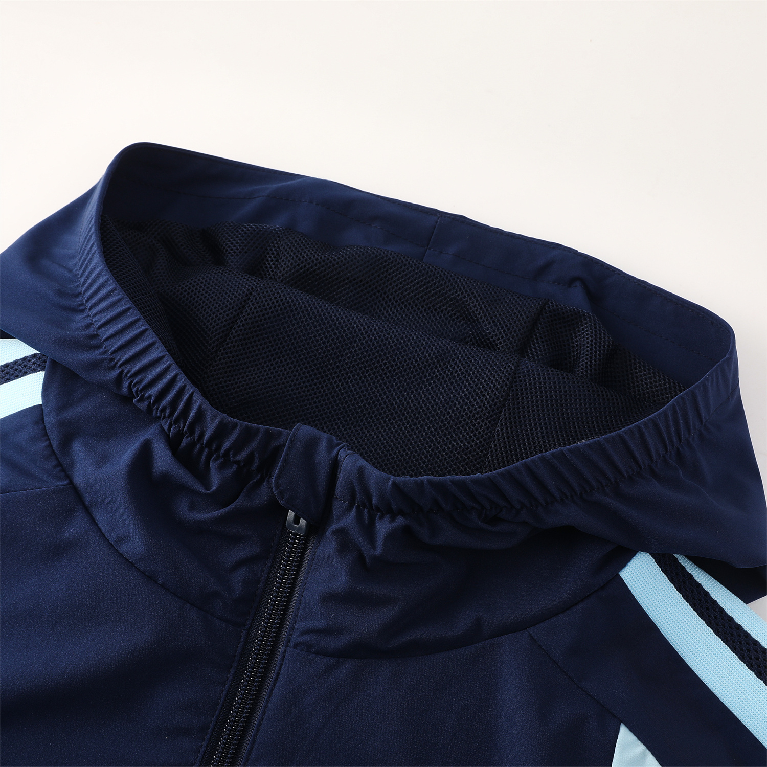 AlphaJersey-Argentina 2026 Hooded Windbreaker Training Set - Dark Blue Top & Pants