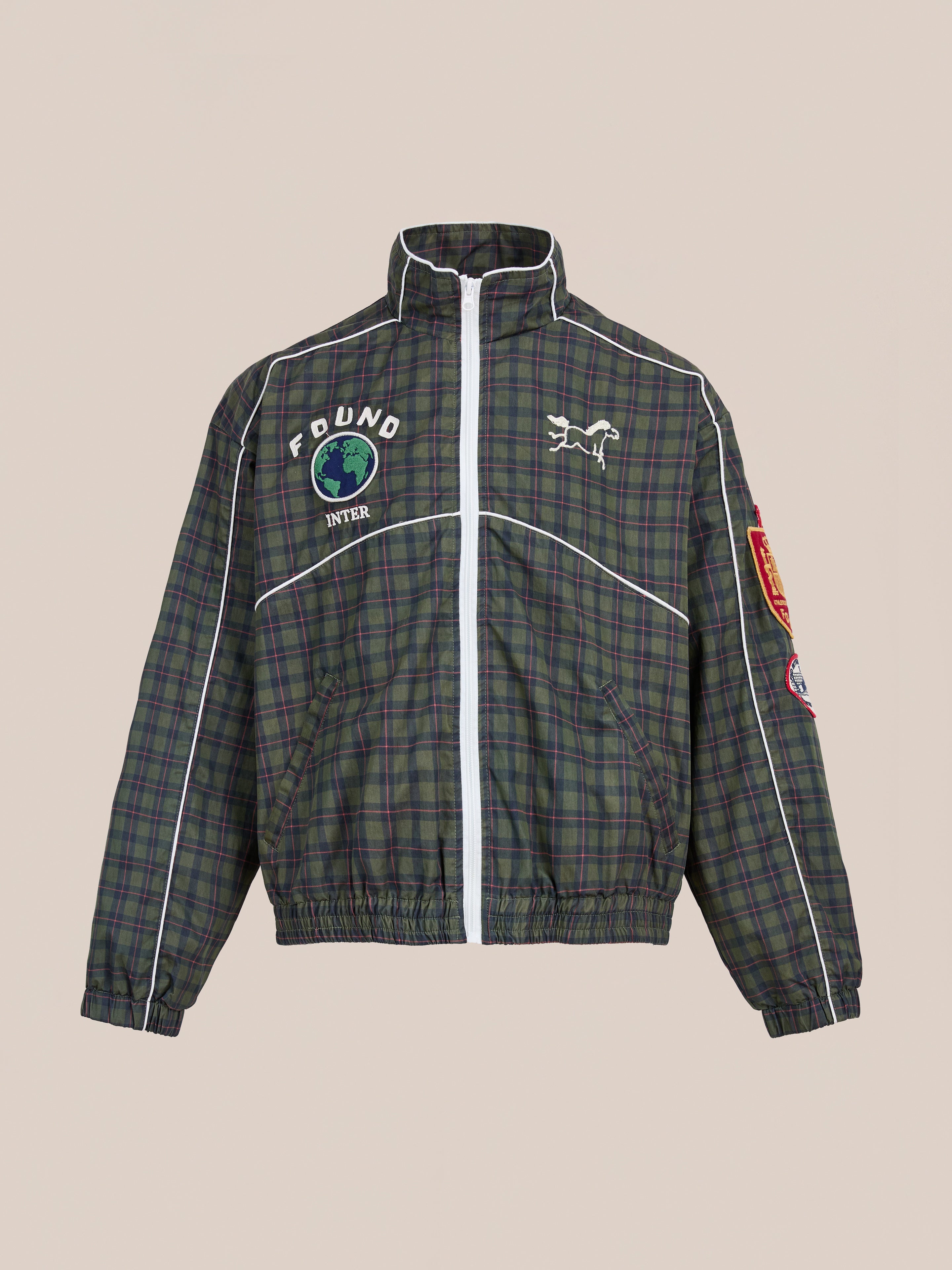 Forest Plaid Track Jacket | Modern Menswear by yycbvcnbmmnbm