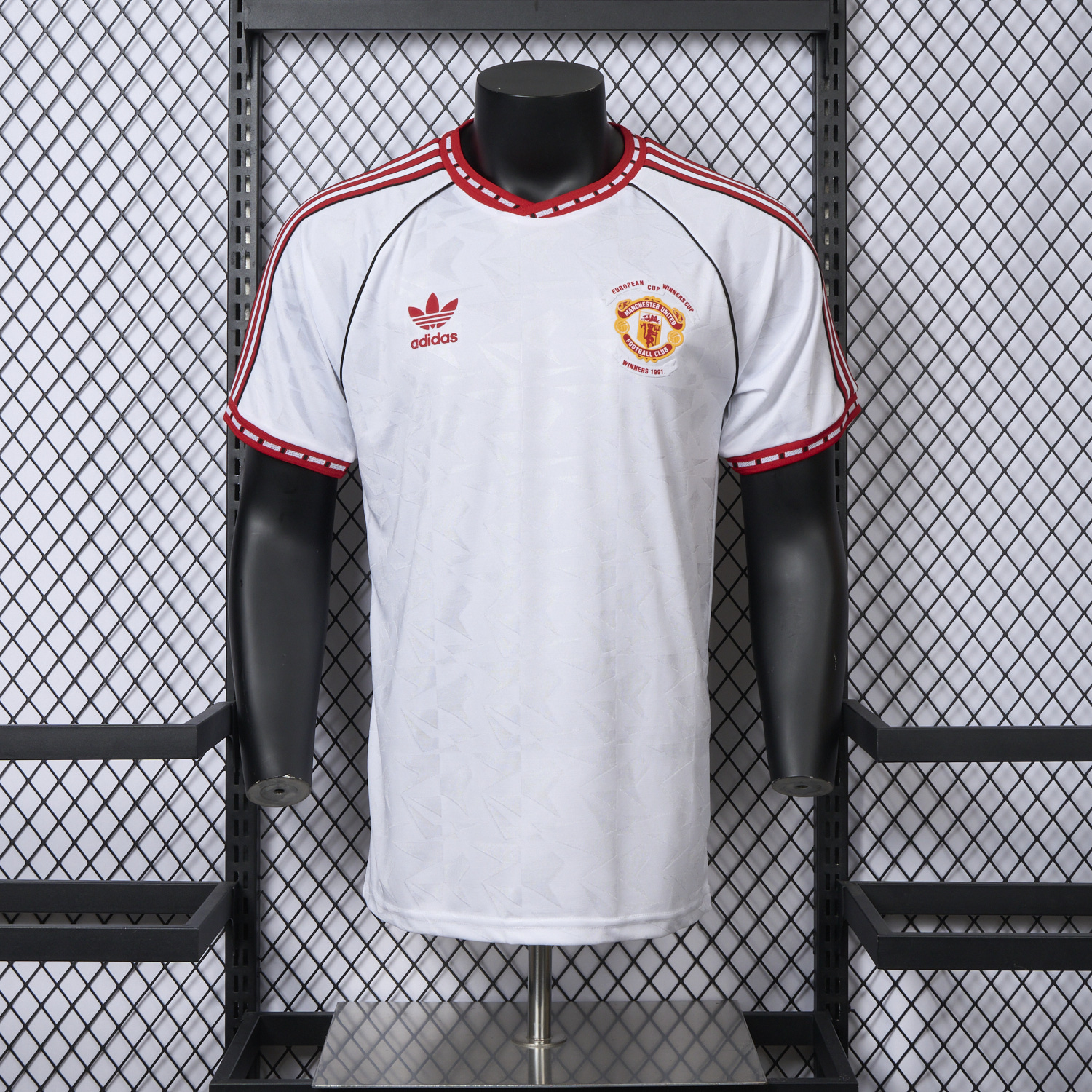 AlphaJersey-Retro Manchester United 1991 Third Remake Jersey - European Cup Winners' Cup Winners - Player Version