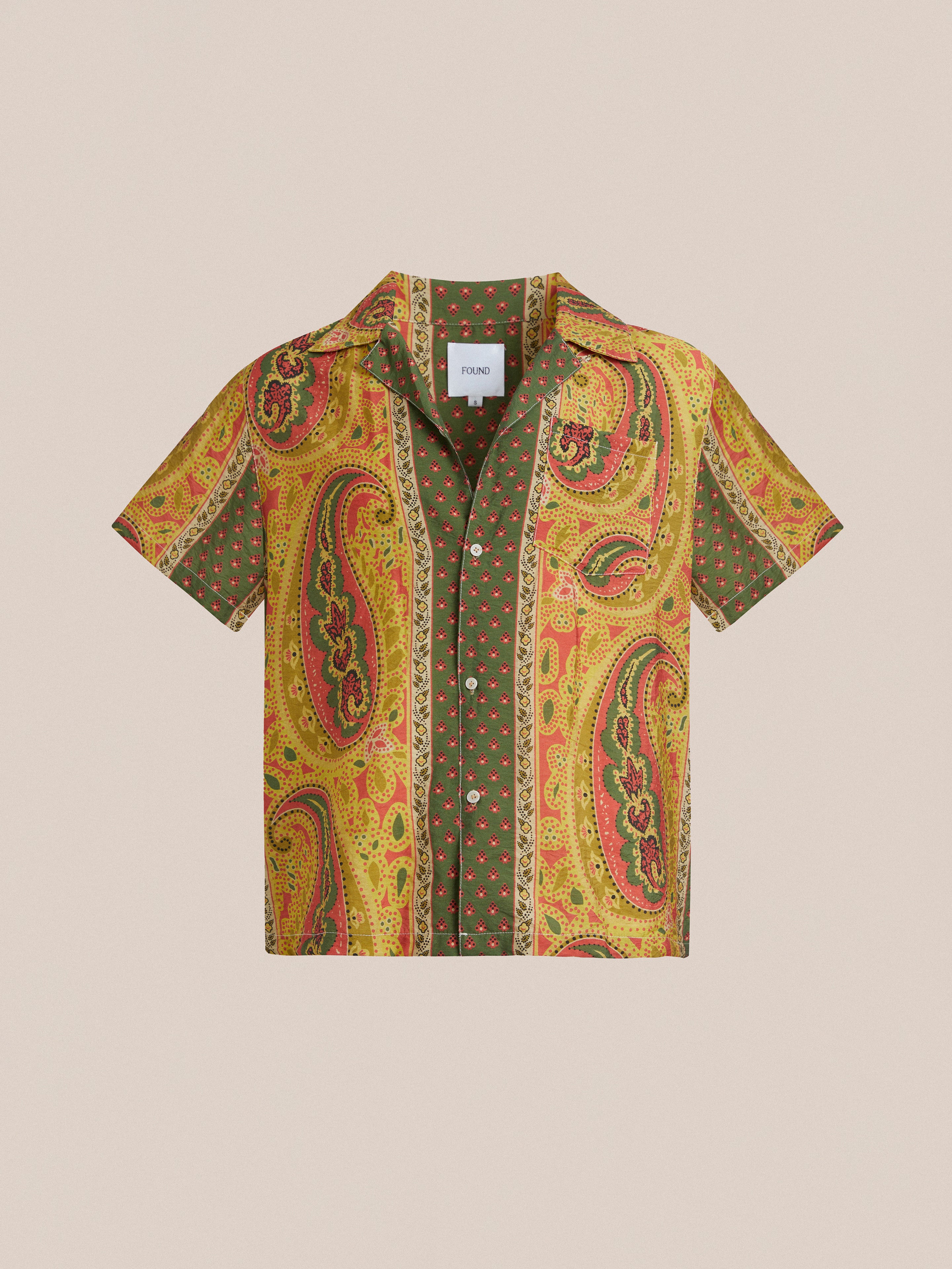Pench Paisley SS Camp Shirt | Modern Menswear by yycbvcnbmmnbm