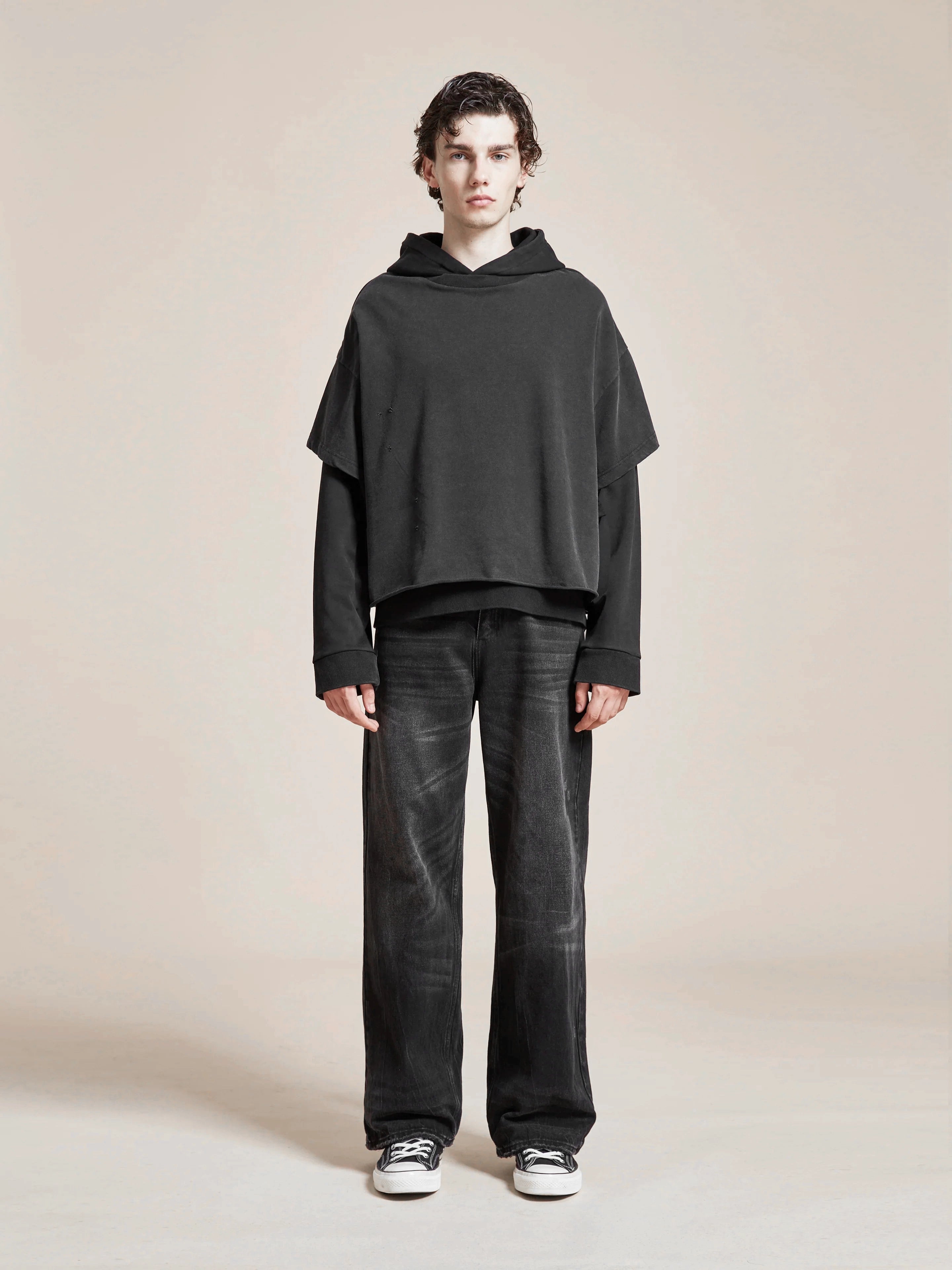 Double Layer Hoodie | Modern Menswear by yycbvcnbmmnbm