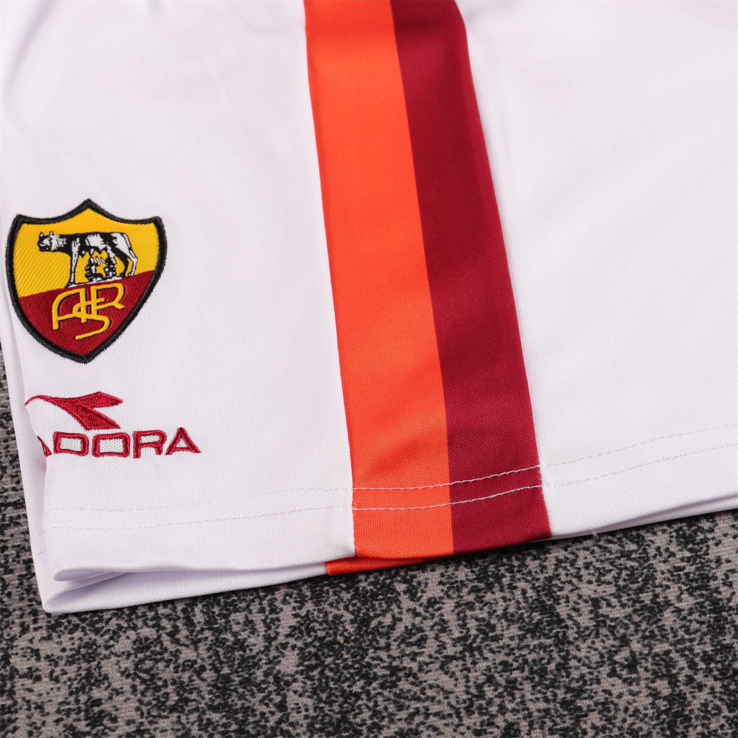 AlphaJersey-Retro Roma 1998-99 Home Kids Kit