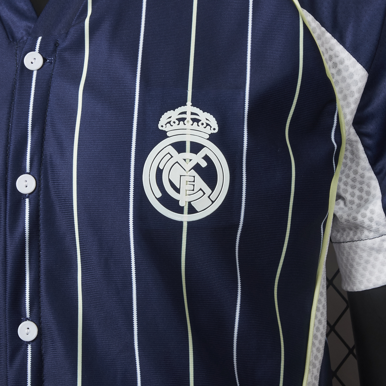 AlphaJersey-Real Madrid 25-26 Deep Blue Baseball Jersey - Player Version