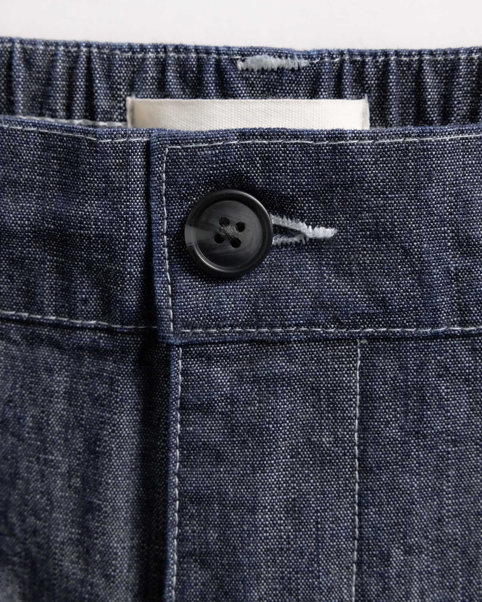 The Easy Pant in Washed Indigo Chambray | Modern Menswear by yycbvcnbmmnbm