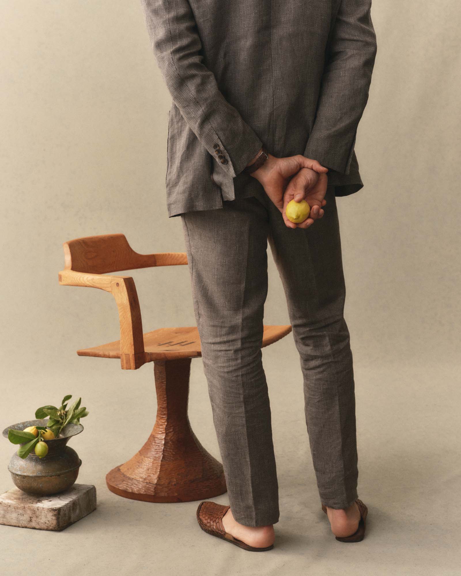 The Stevens Trouser in Morel Micro Check | Modern Menswear by yycbvcnbmmnbm