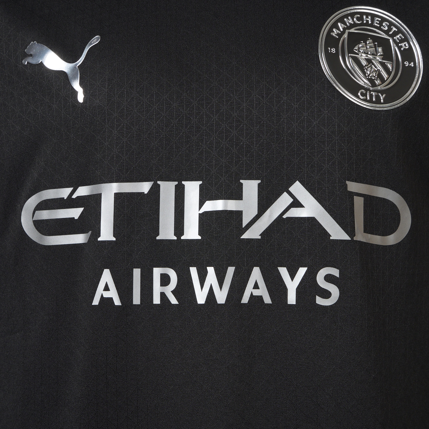 AlphaJersey-Manchester City 25-26 Away Black Jersey - Player Version