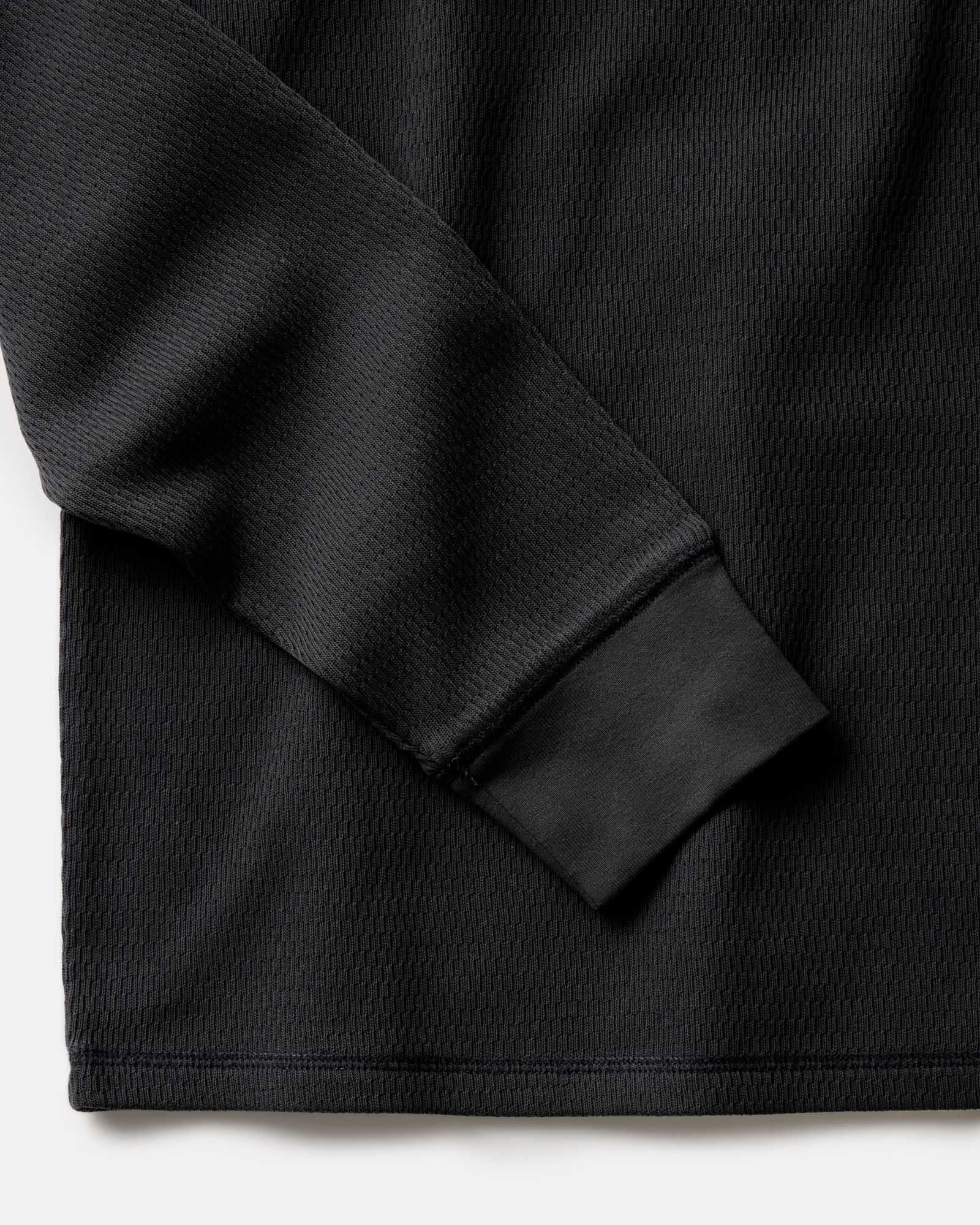 The Organic Cotton Crew in Faded Black Waffle | Modern Menswear by yycbvcnbmmnbm