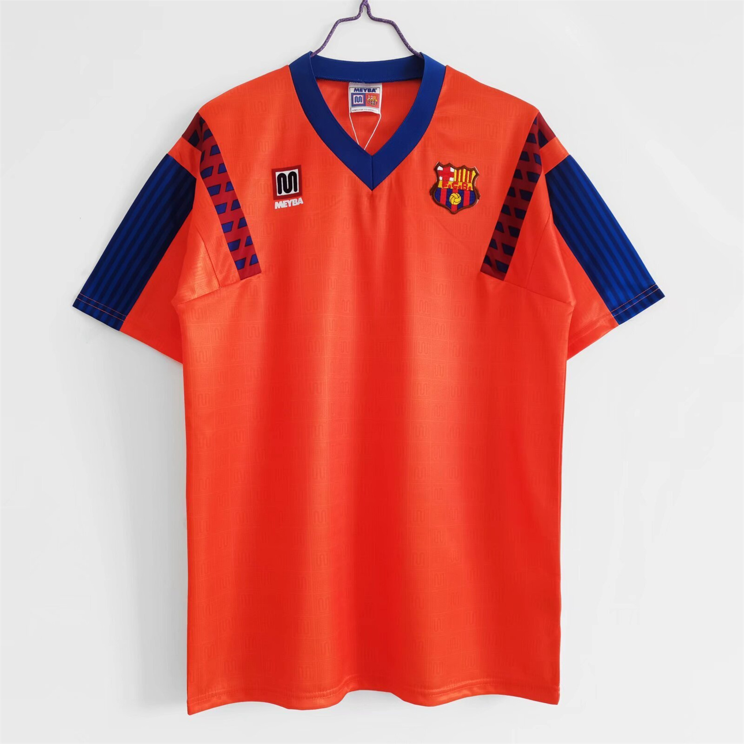 AlphaJersey-Retro Barcelona 1991-92 Away Orange Jersey
