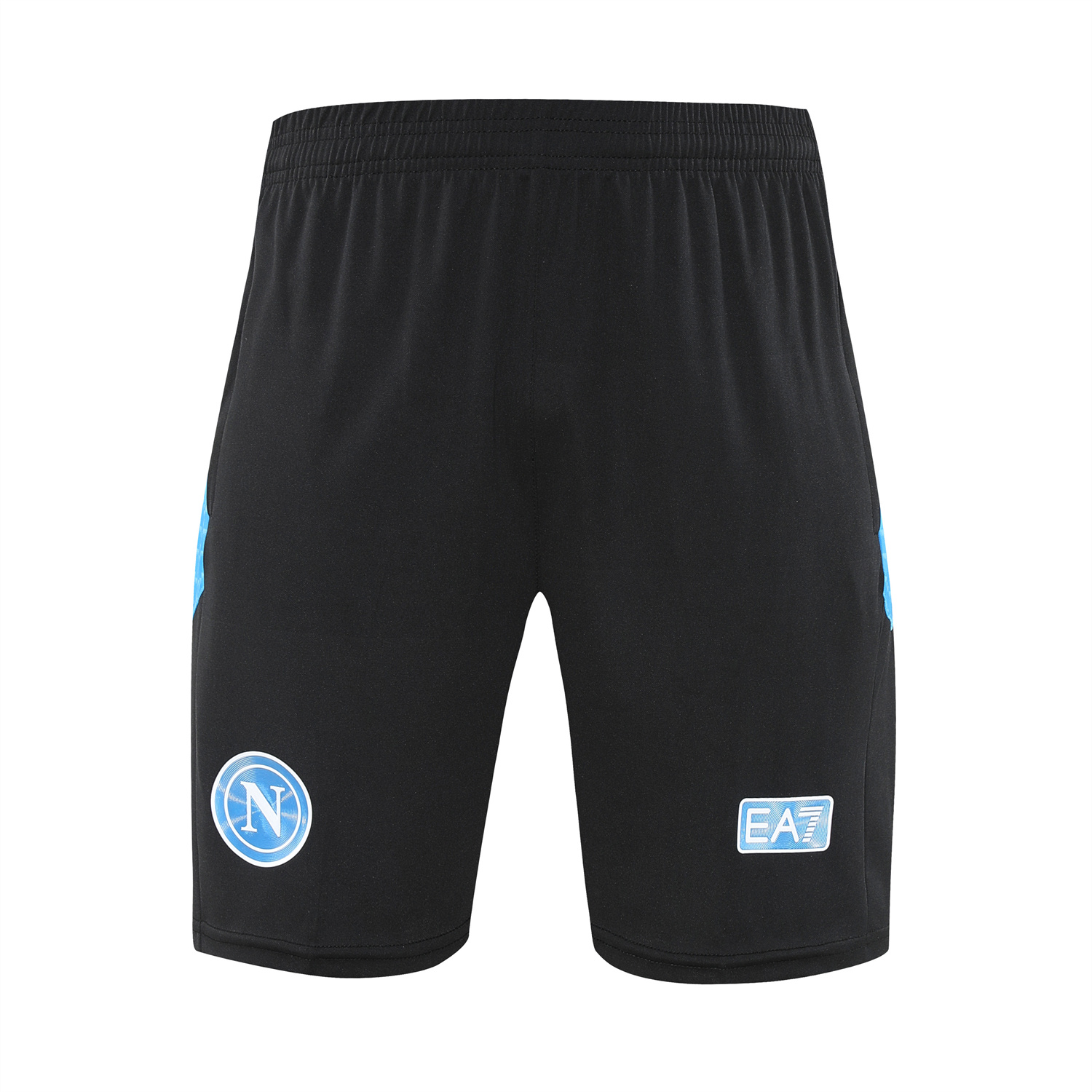 AlphaJersey-Napoli 25-26 Vest Training Set - Black Mecha Vest & Black Shorts