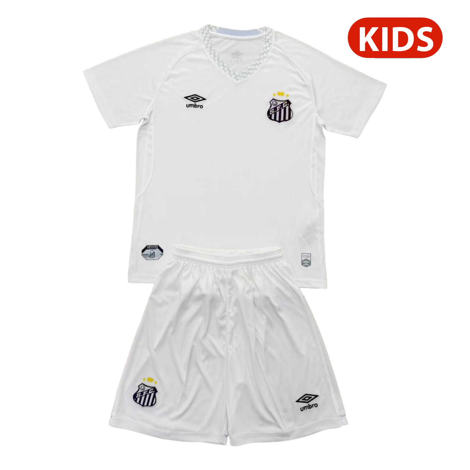 AlphaJersey-Santos 25-26 Home Unsponsored Kids Kit