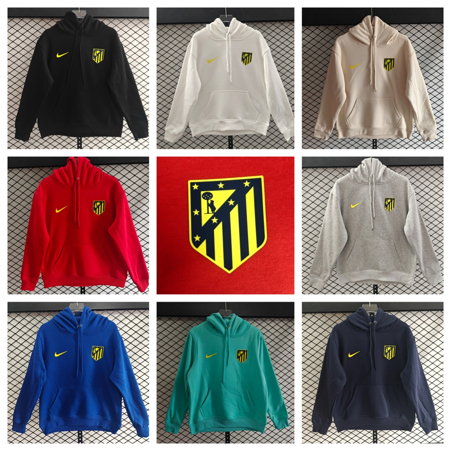 AlphaJersey-Atletico Madrid 25-26 Originals Terrace Icon Unisex Pullover Hoodie