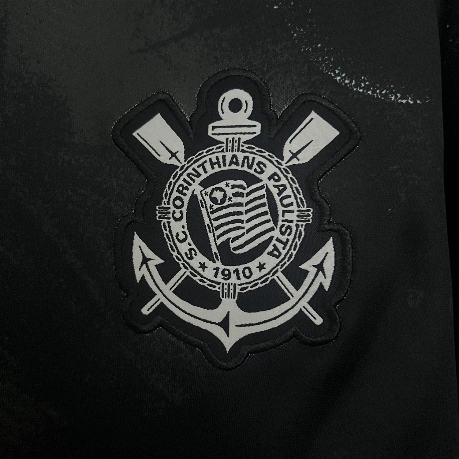 AlphaJersey-Corinthians 2025-26 Black Training Jersey - Fans Version