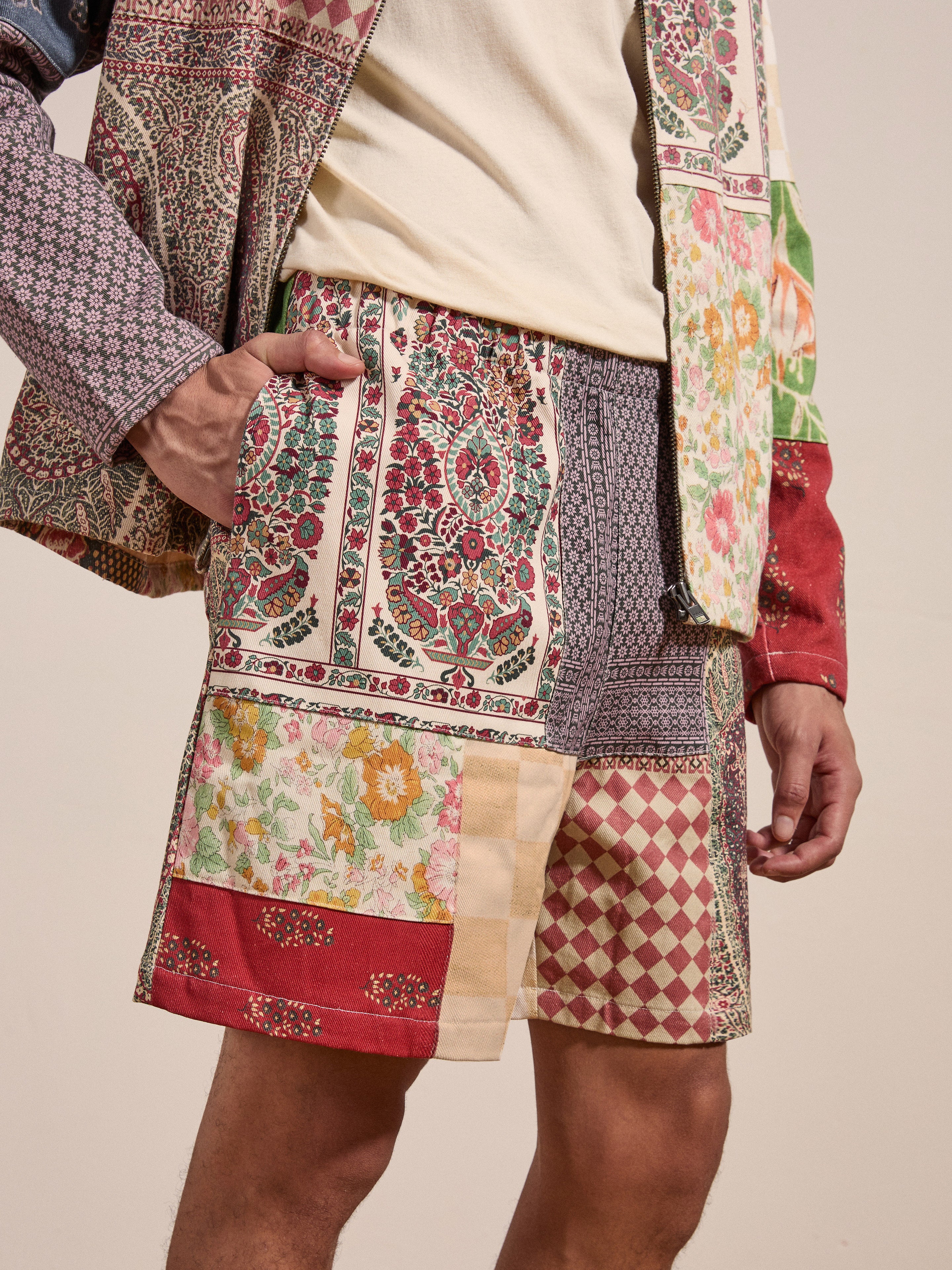 Tapestry Twill Shorts | Modern Menswear by yycbvcnbmmnbm