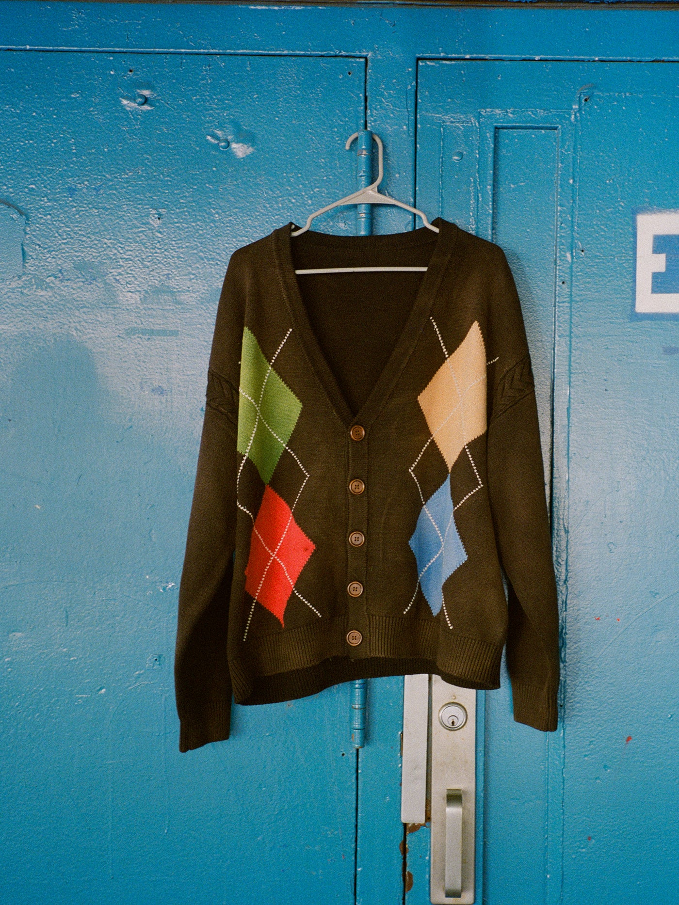 Argyle Knit Cardigan | Modern Menswear by yycbvcnbmmnbm