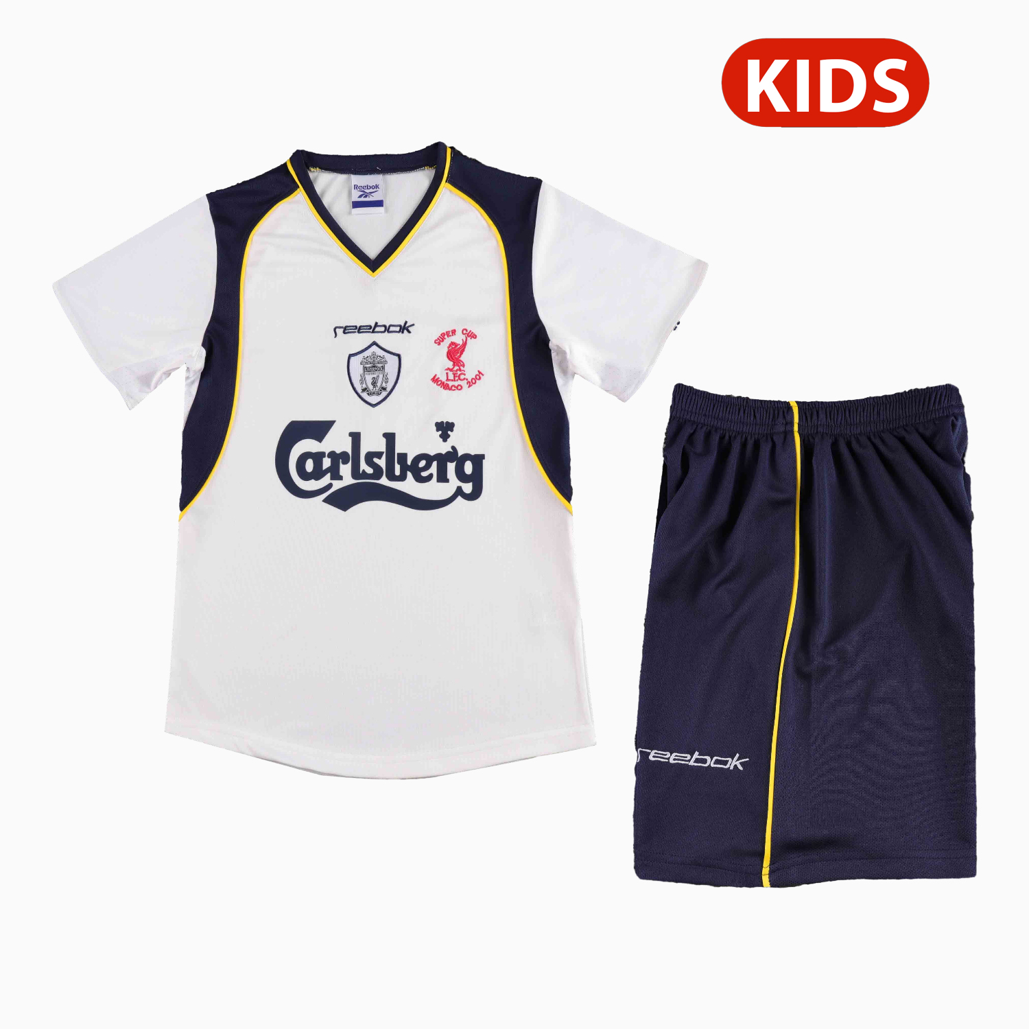 AlphaJersey-Retro Liver.pool 2001-02 Away Kids Kit