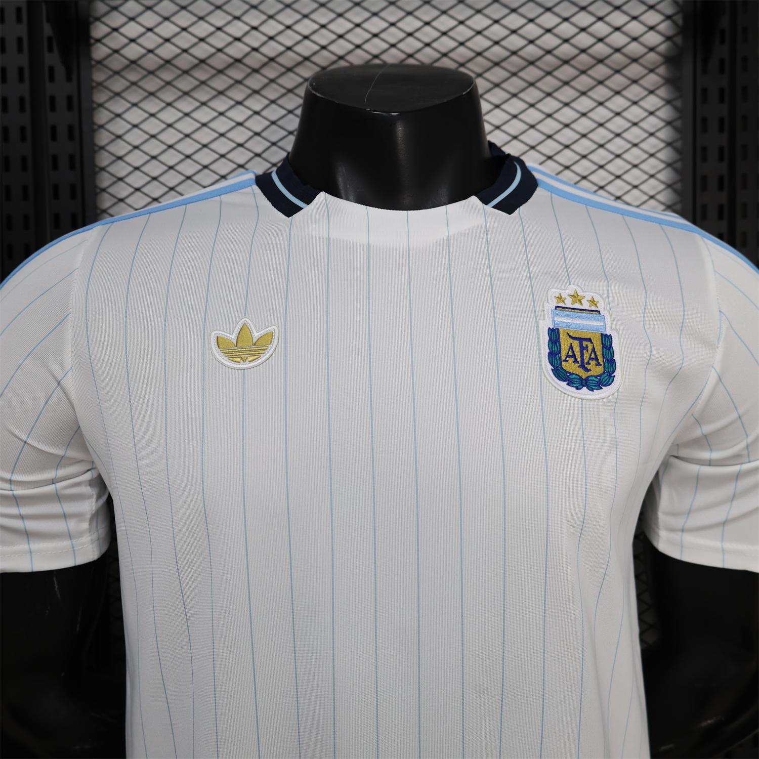AlphaJersey-Argentina 2026 Terrace Icon Retro Casual Style White Jersey - Player Version