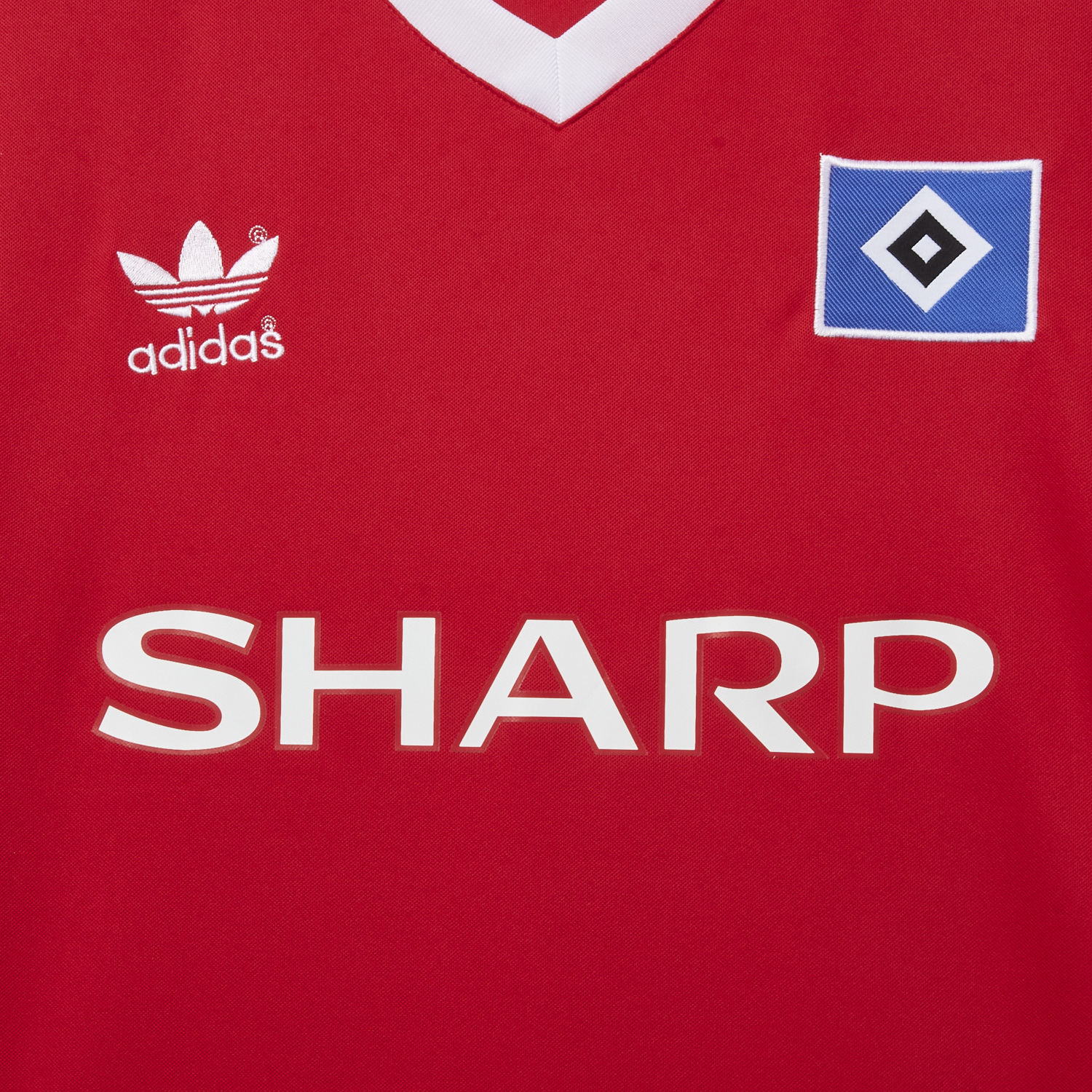 AlphaJersey-Retro Hamburger SV 1988 Away Red Jersey