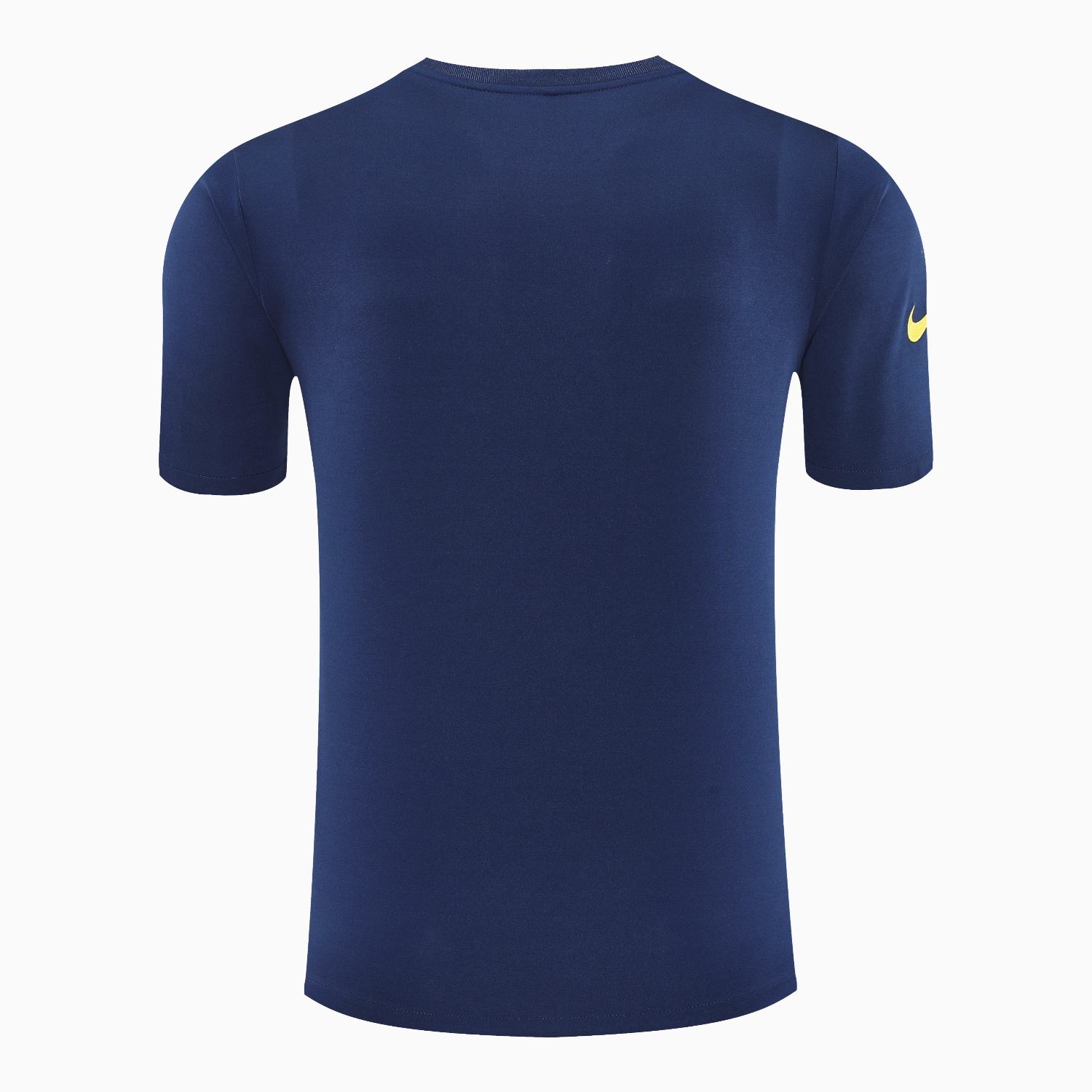 AlphaJersey-Atletico Madrid Short-Sleeve Training Set - Blue Yellow Top & Blue Shorts